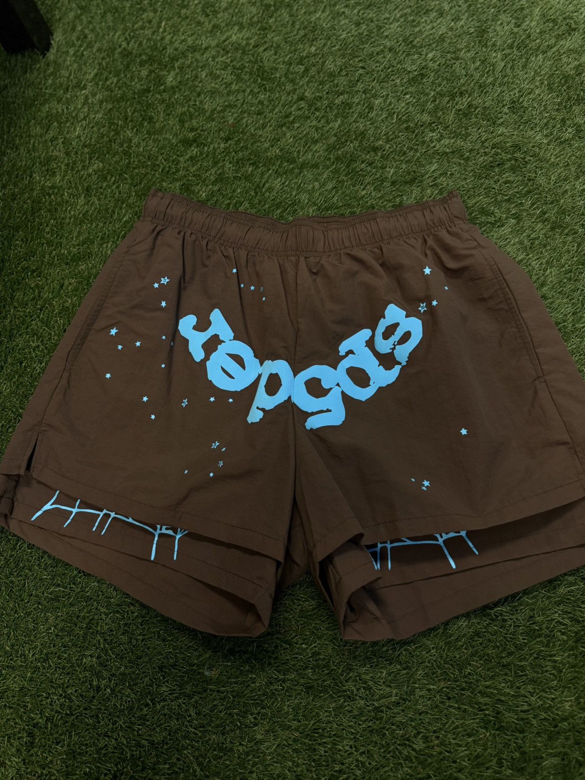Sp5der Sp5der Double Layer Shorts Brown/Blue Size M (NEW) Size US 30 / EU 46 - 1 Thumbnail