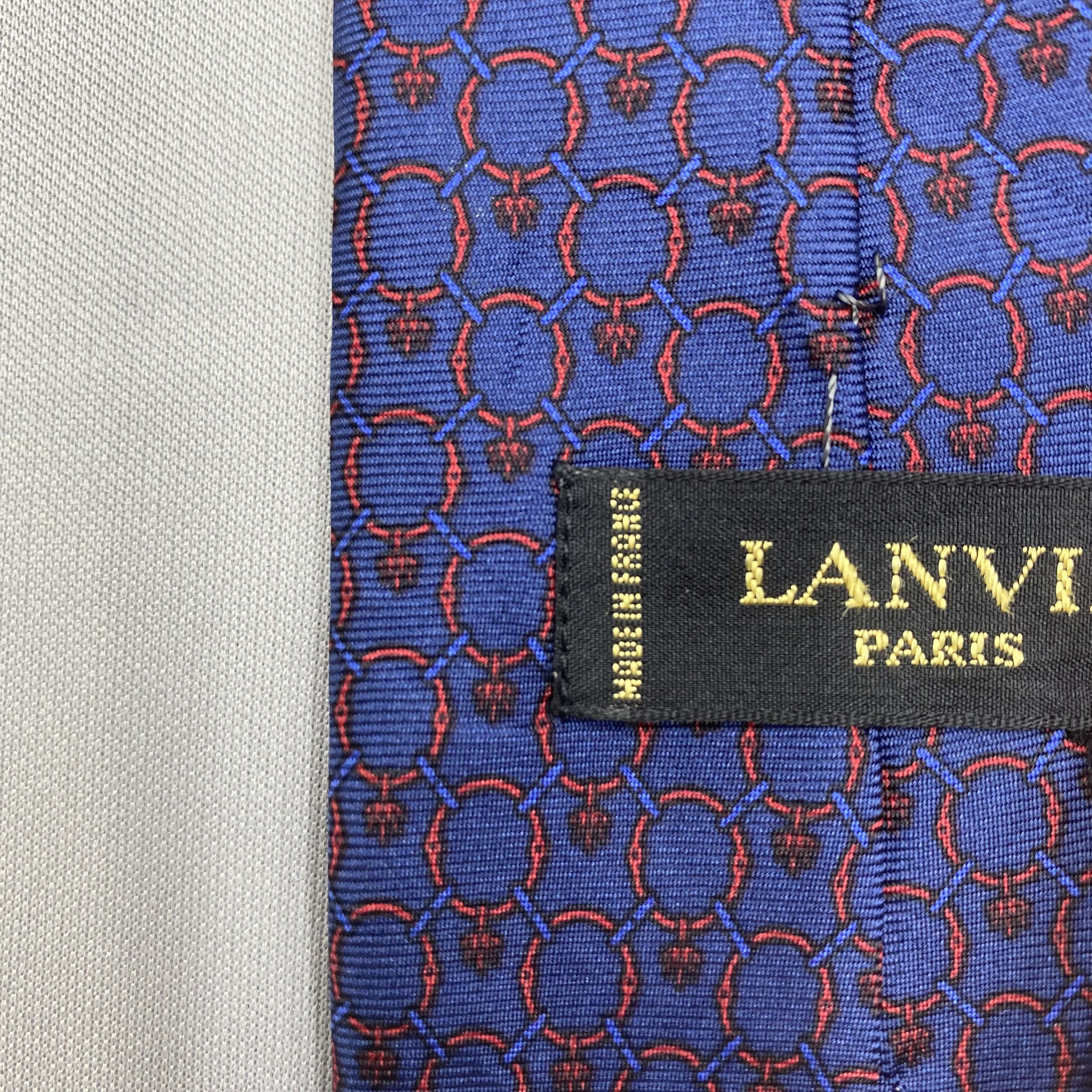 Lanvin Vintage Lanvin SILK Necktie Cravate Pure Silk Neck Tie Size ONE SIZE - 8 Thumbnail