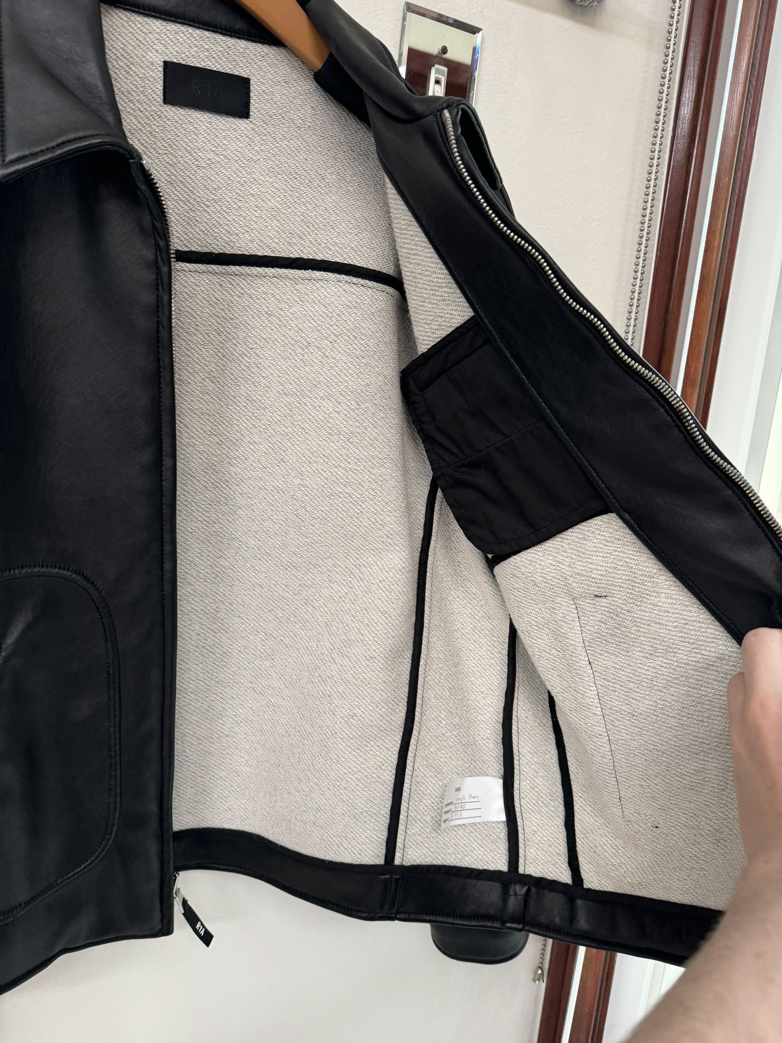 Rta RTA Pleather Black Moto Jacket ***SAMPLE*** Size US S / EU 44-46 / 1 - 6 Thumbnail