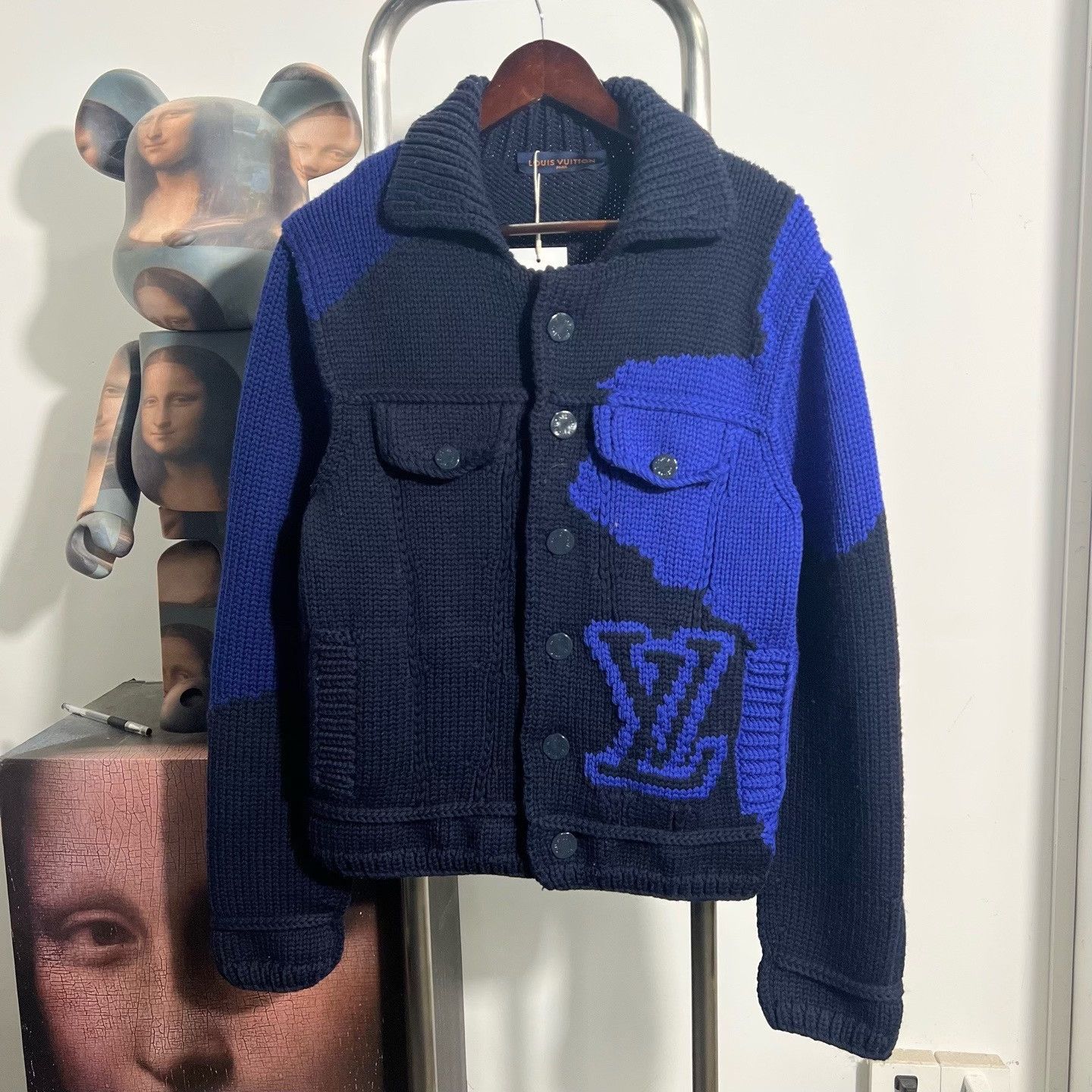 Louis Vuitton Louis Vuitton Knit Blue Sweater s Men Size US S / EU 44-46 / 1 - 1 Thumbnail