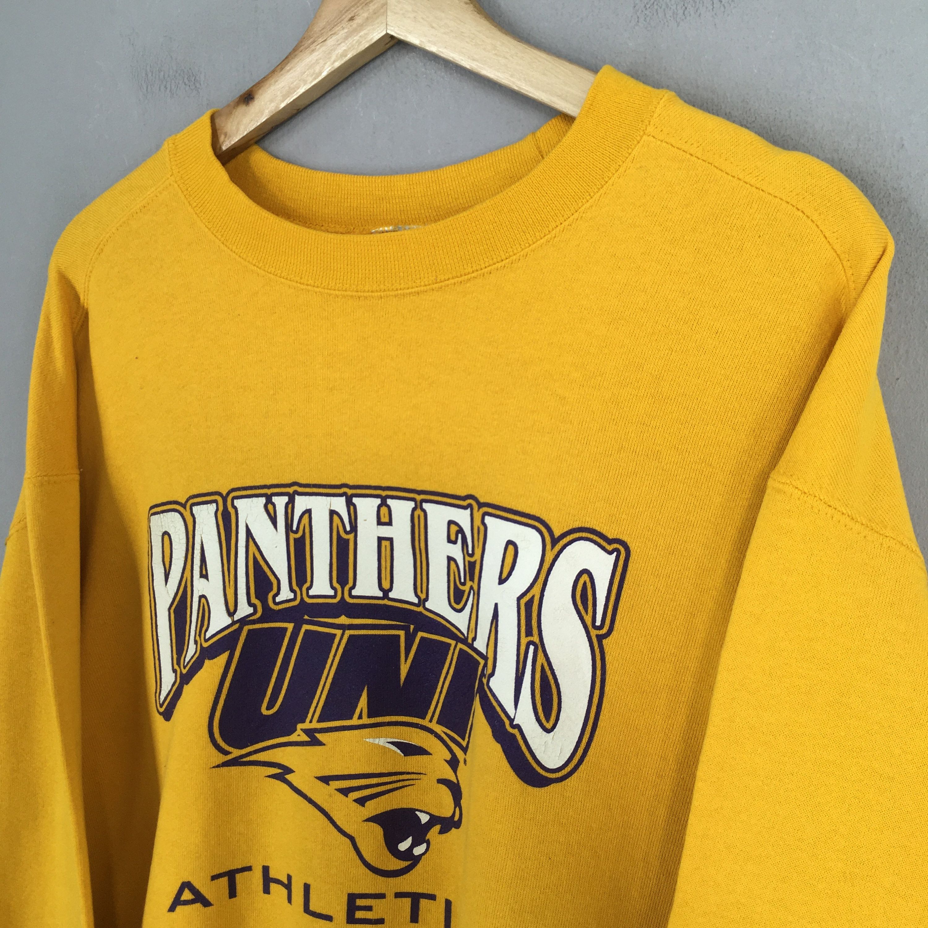 NCAA Vintage Northern Iowa Panthers Football Sweatshirt Large Size US L / EU 52-54 / 3 - 3 Thumbnail