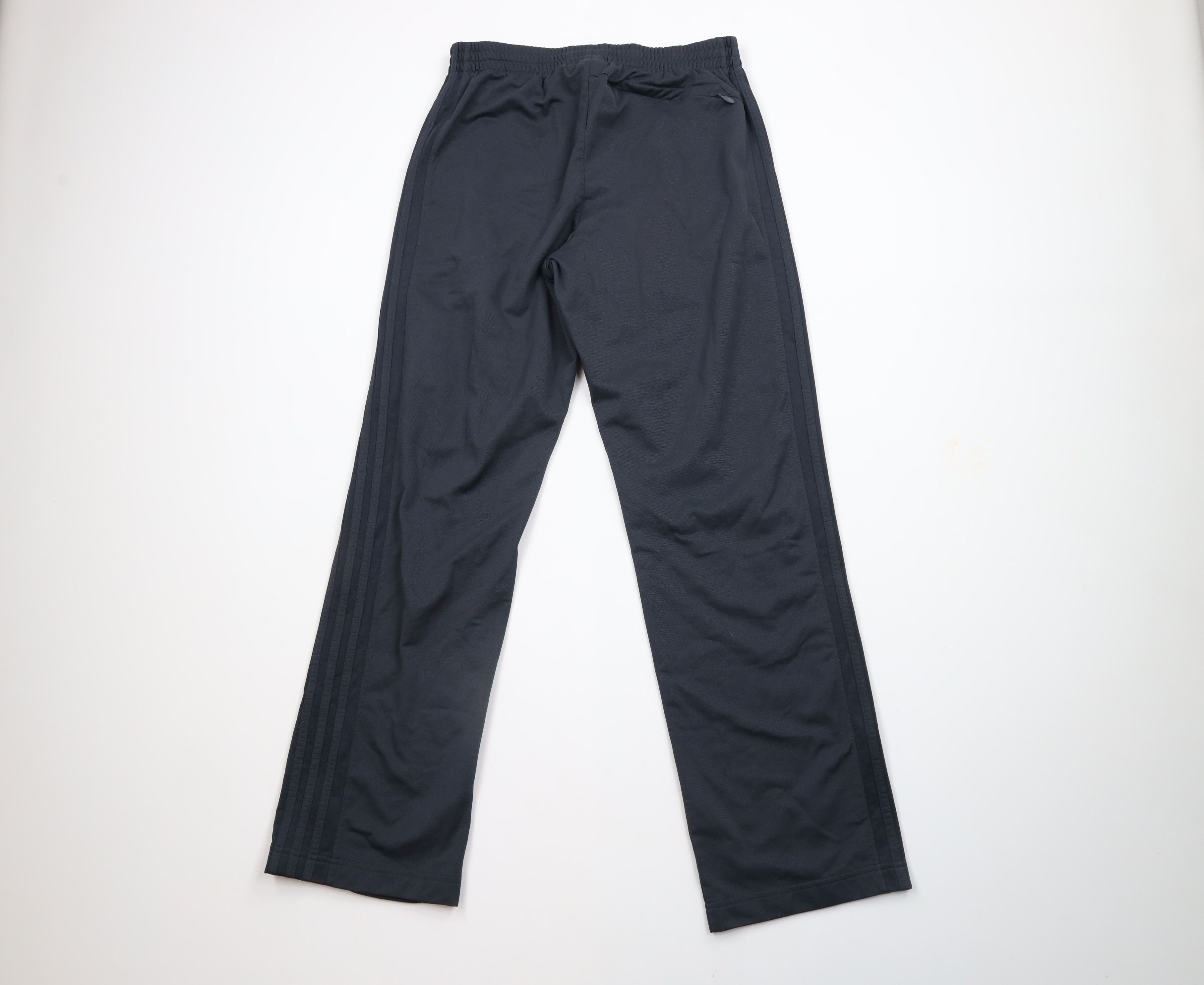 Adidas × Vintage Vintage Adidas Spell Out Striped Wide Leg Sweatpants Gray Size US 34 / EU 50 - 8 Thumbnail