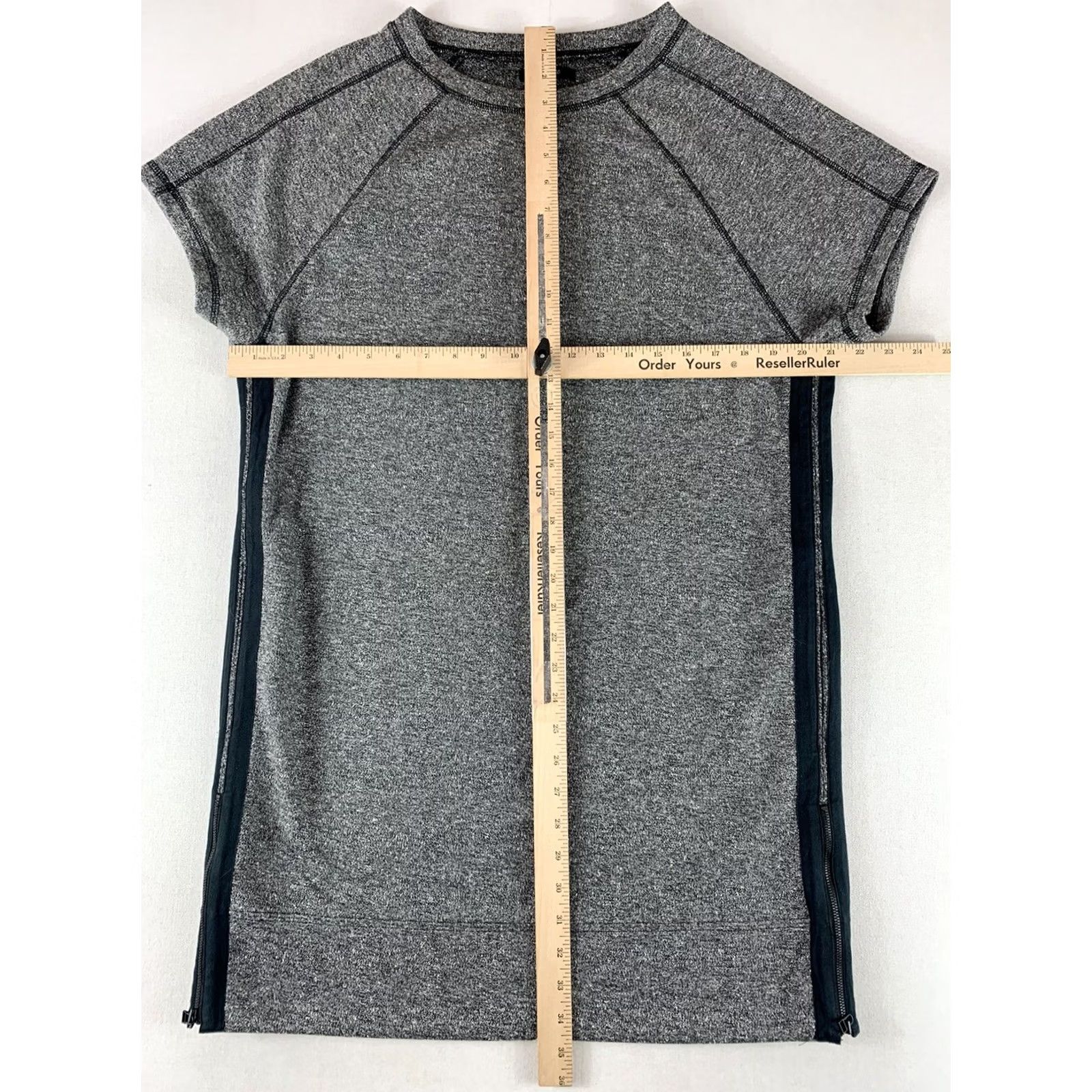 Madewell Madewell Sweatshirt Dress Medium Marled Gray SHORTSLEEVE Size M / US 6-8 / IT 42-44 - 3 Thumbnail