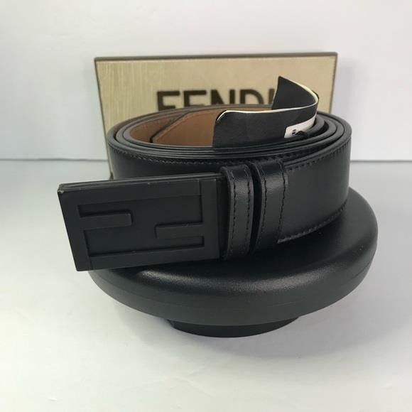 Fendi New Authentic Fendi Baguette FF Logo Buckle Leather Belt","d Size ONE SIZE - 15 Thumbnail