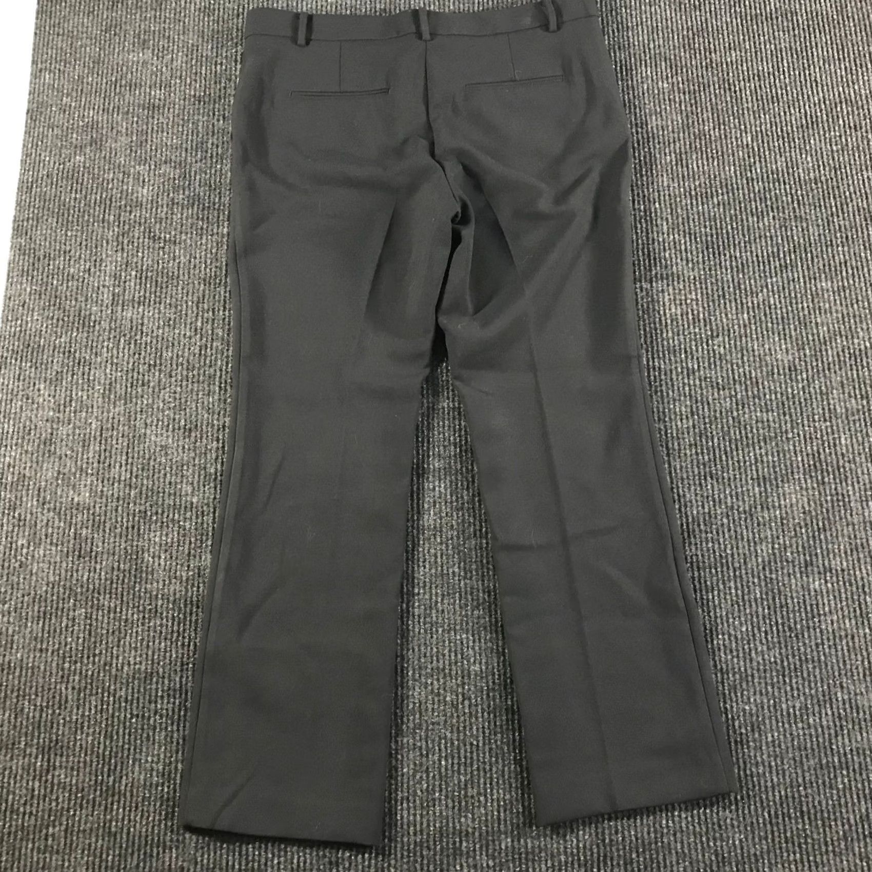Worthington Worthington Ann Taylor Womens Black Straight Leg Dress Pants Professional Office Trousers Size 36" / US 14 / IT 50 - 4 Thumbnail