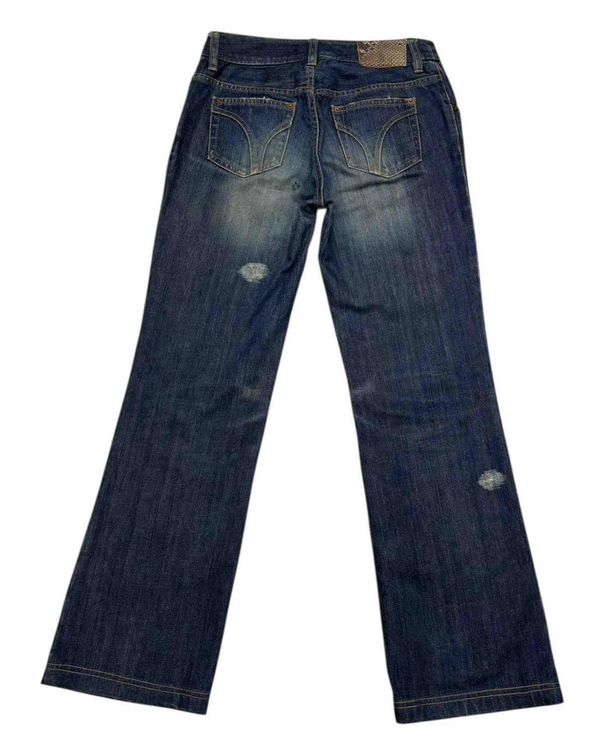 Japanese Brand × Patrick Cox Flare Jeans PATRICK COX WANNABE Flared Denim Jeans Size 28" / US 6 / IT 42 - 2 Thumbnail