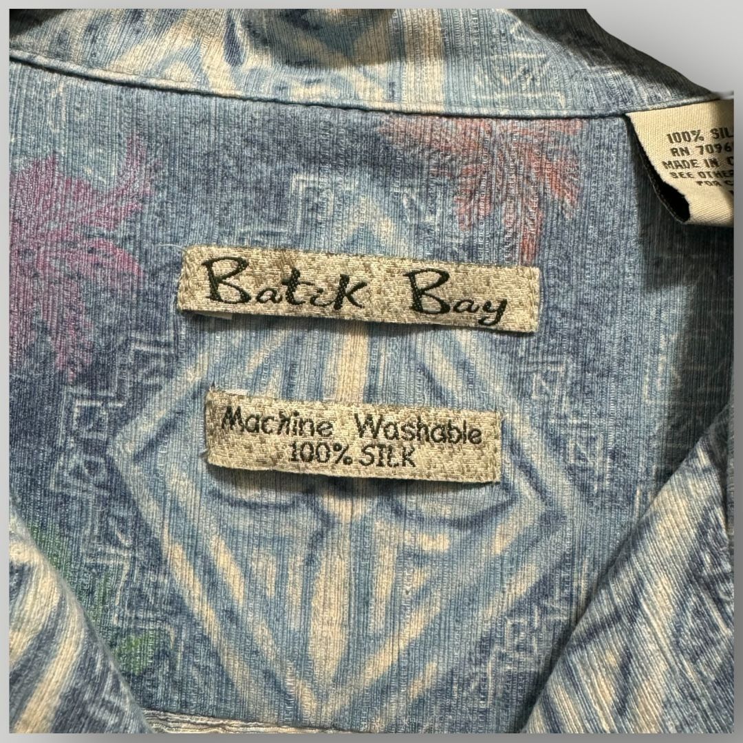 Batik Bay Batik Bay Men's Hawaiian Short Sleeve Silk Shirt Large Size US L / EU 52-54 / 3 - 4 Thumbnail