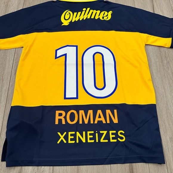 Nike JR Riquelme #10 Retro 1999/00 Boca Soccer Jersey Home Blue M Size US M / EU 48-50 / 2 - 3 Thumbnail