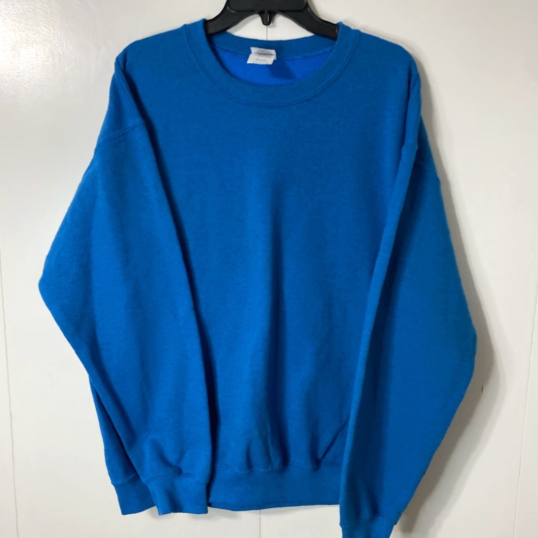 Gildan VINTAGE Gildan Sweatshirt Men L Heathered Blue Retro Y2K pullover Size US L / EU 52-54 / 3 - 7 Thumbnail