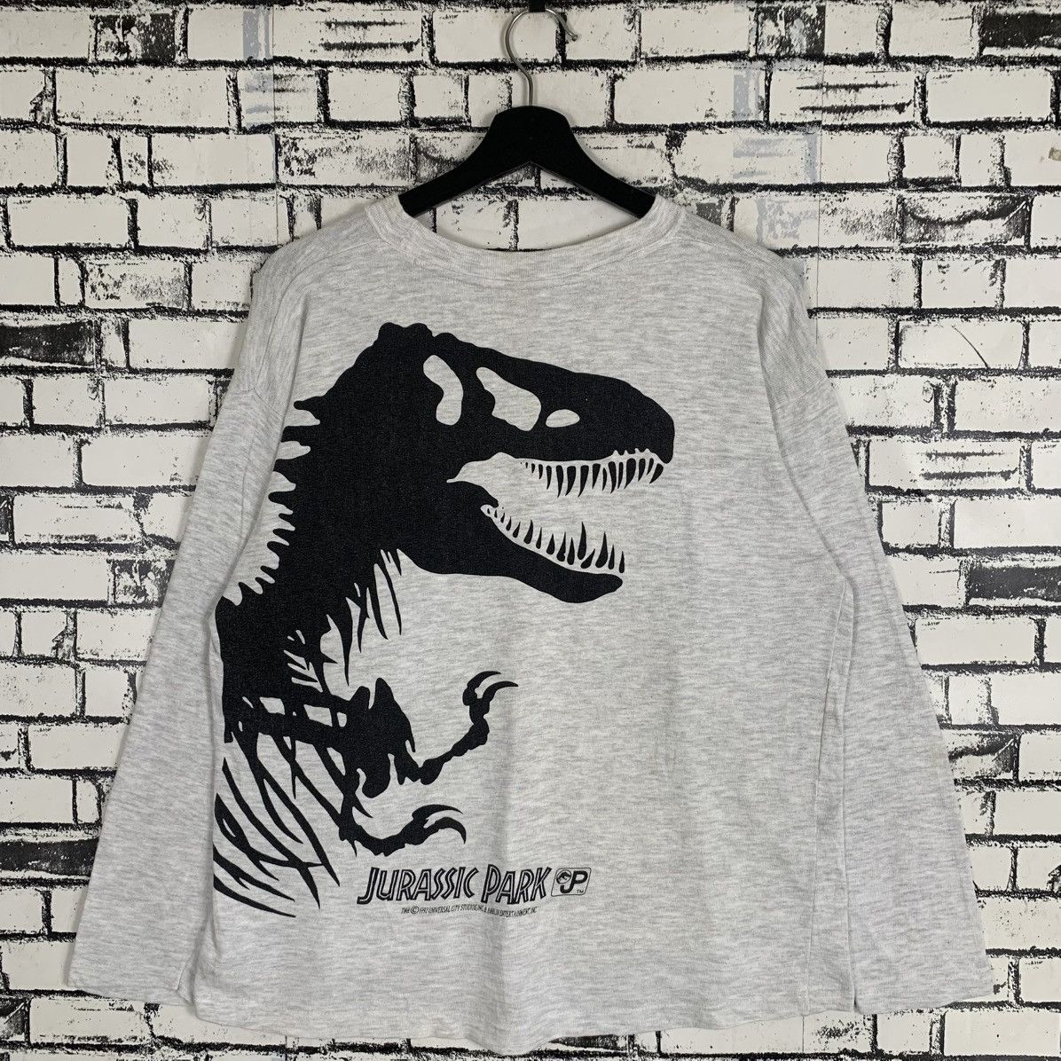 Designer × Vintage Vintage Jurassic Park Pullover Sweatshirt Size ONE SIZE - 1 Thumbnail