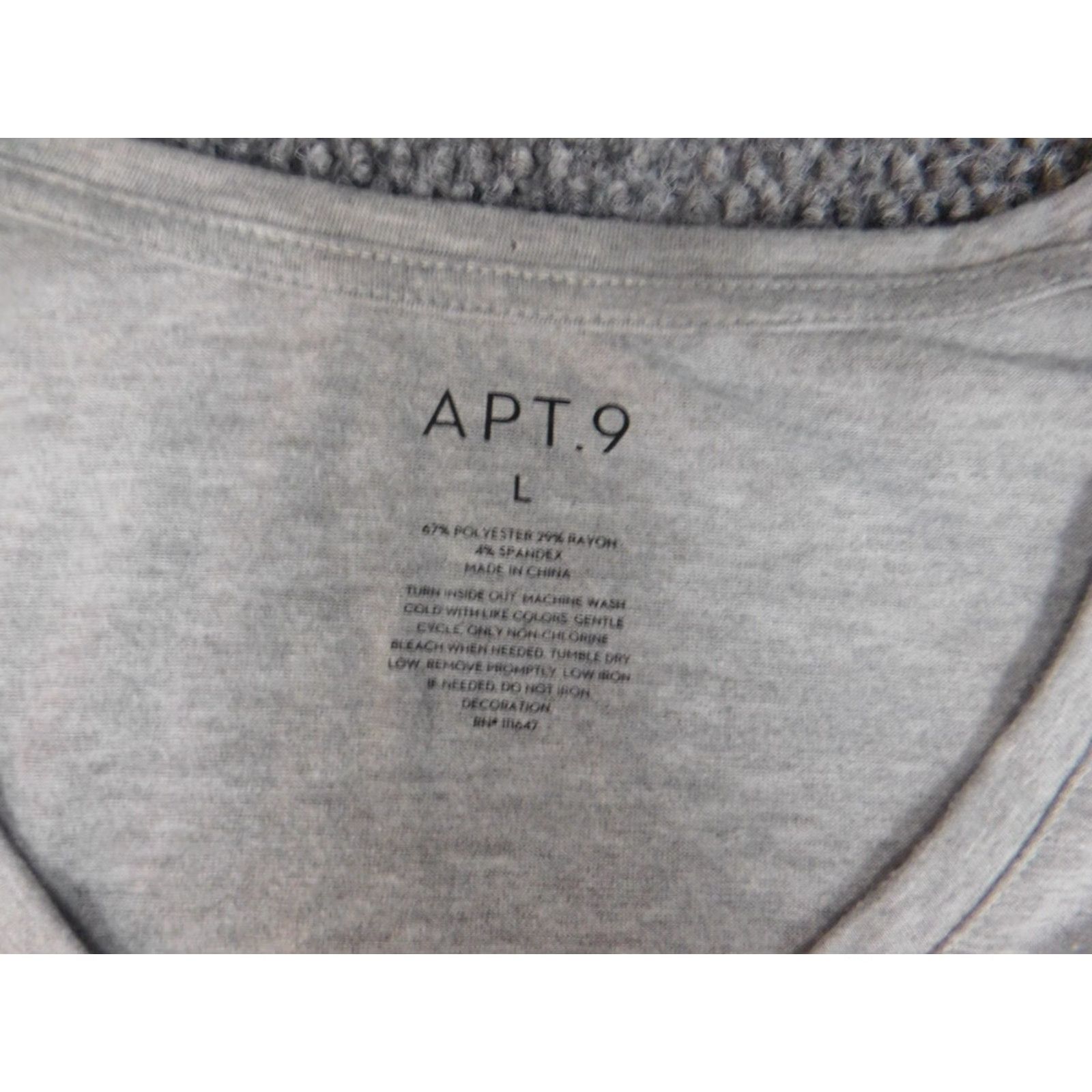 Apt. 9 Apt 9 Womens Blouse large pullover stretch good luck Size L / US 10 / IT 46 - 4 Thumbnail
