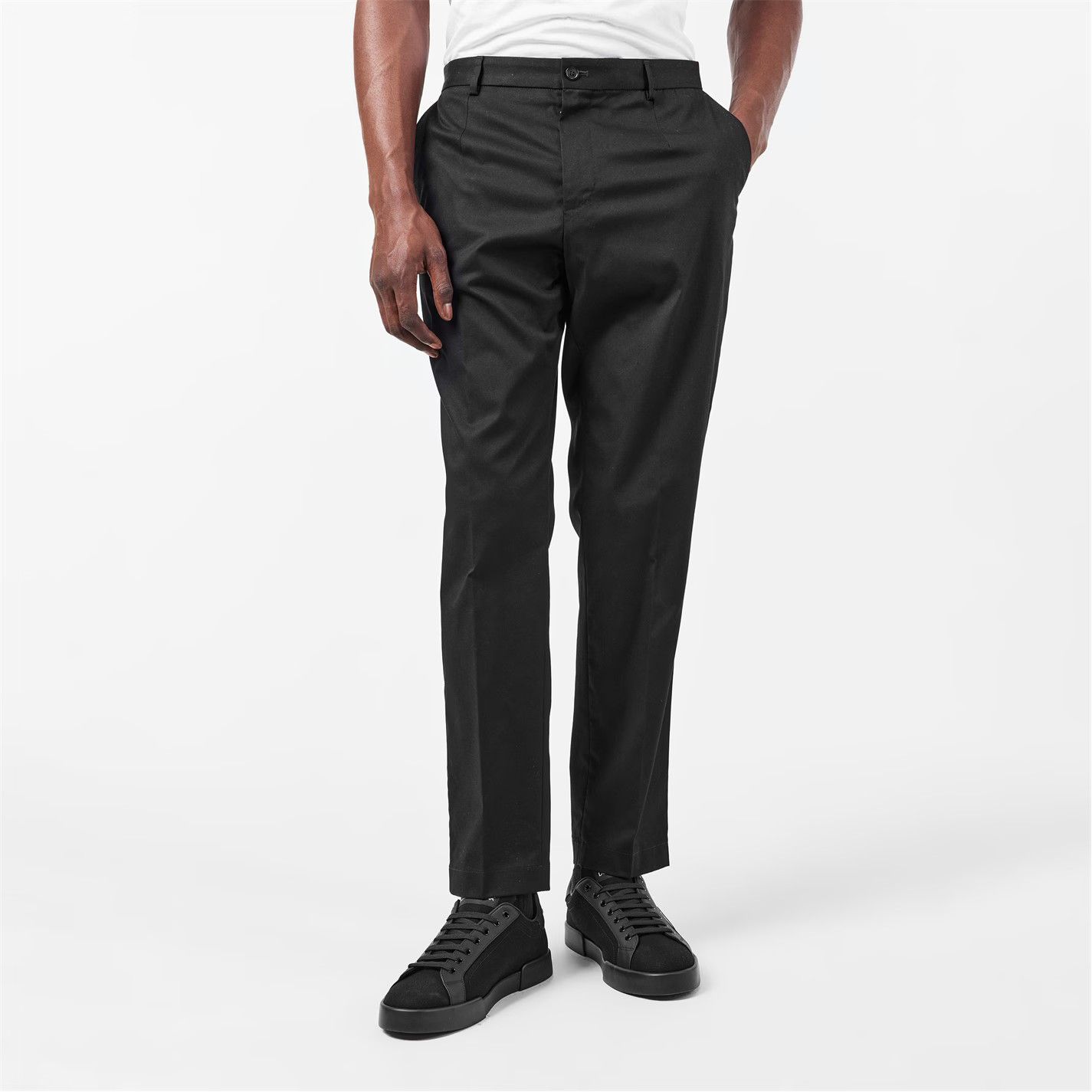Dolce & Gabbana o1g2r1mq0426 Structured Fit Chinos Pants in Nero Size US 32 / EU 48 - 3 Thumbnail