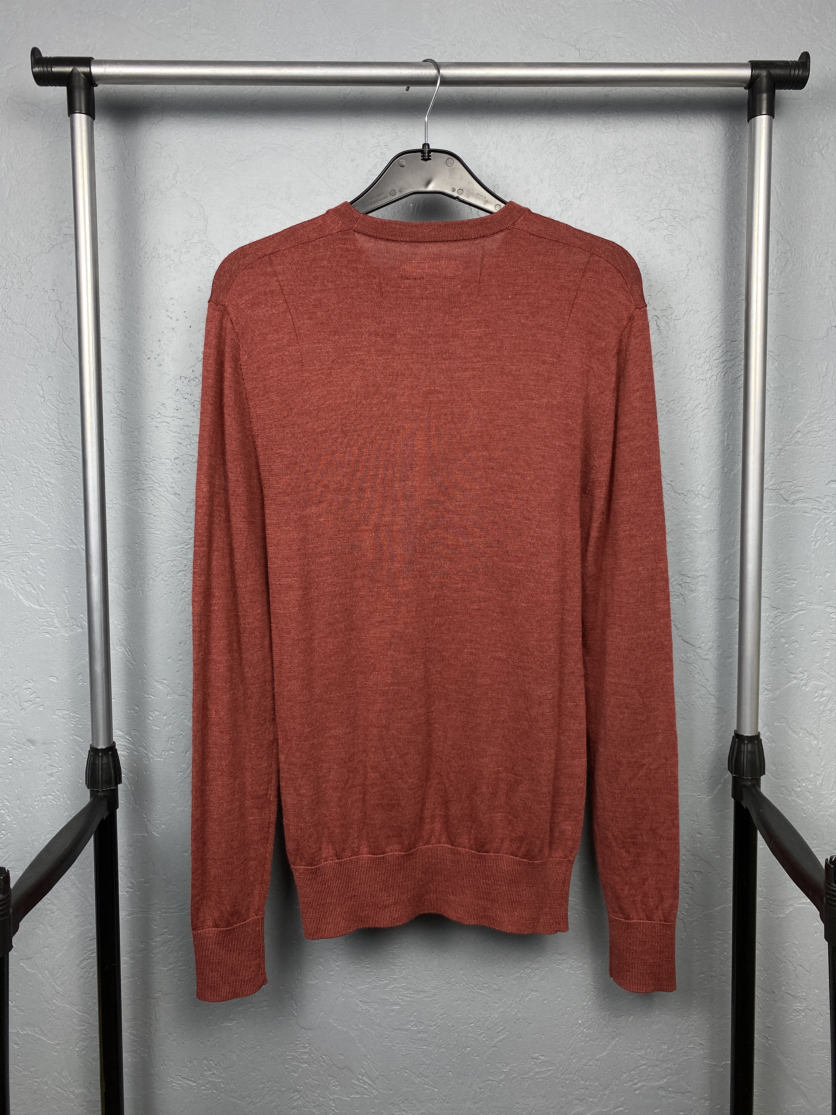 Allsaints AllSaints Mens Mode Merino Crew Neck Wool Knit Sweater Size US S / EU 44-46 / 1 - 6 Thumbnail