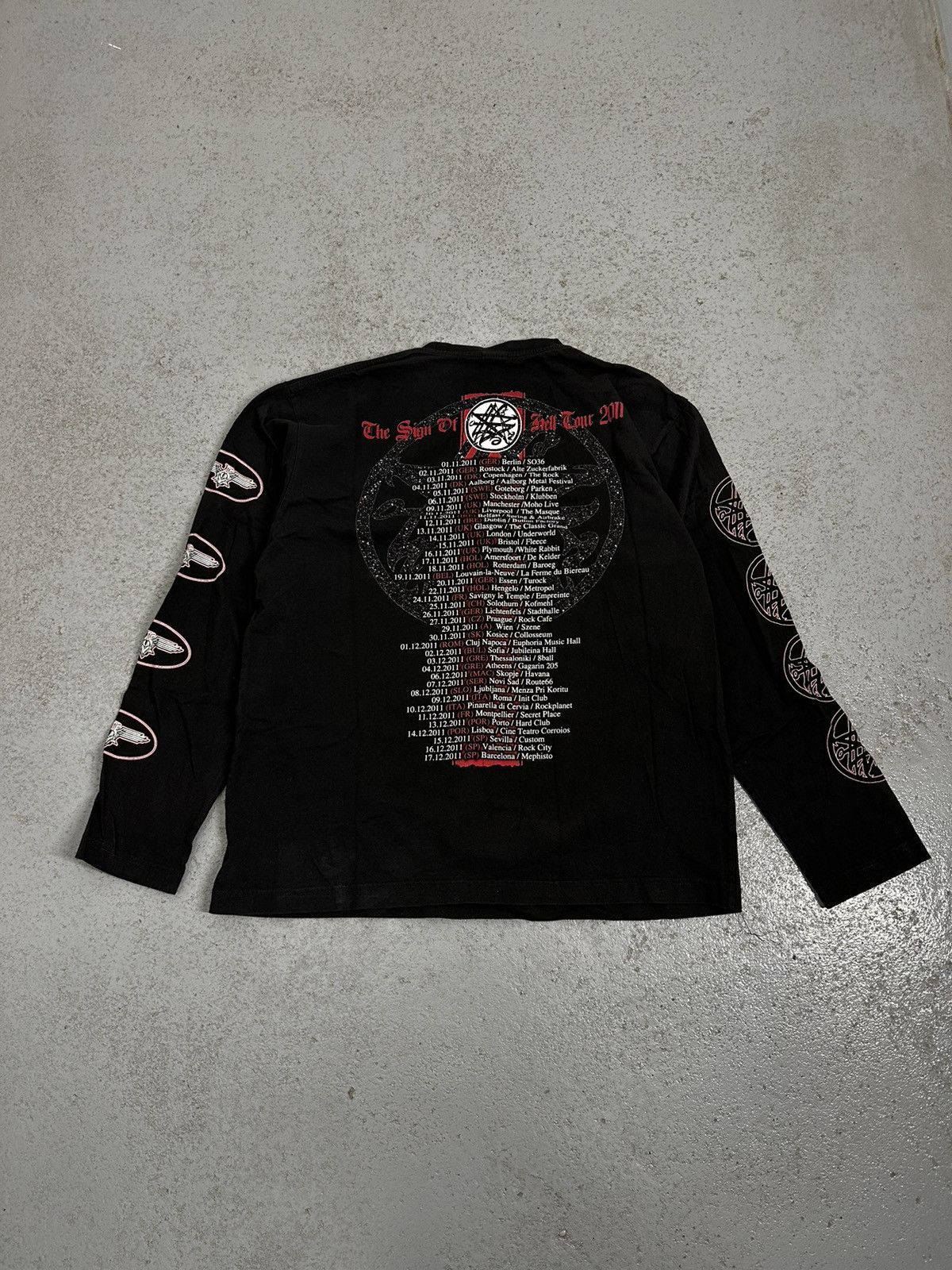 Band Tees 2011 Vader The Sign Of Hell Rock Tour Longsleeve Size US XXL / EU 58 / 5 - 2 Thumbnail