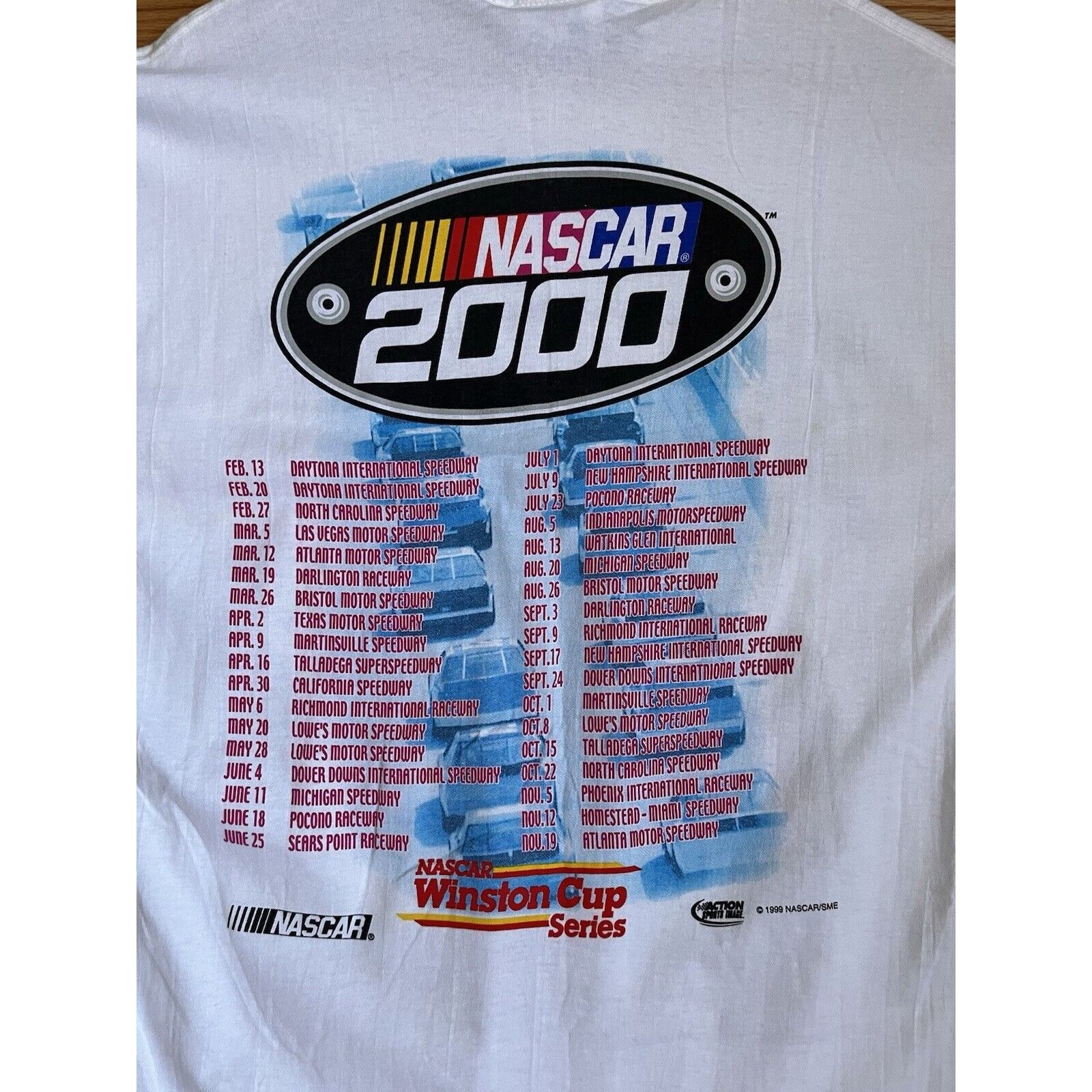 NASCAR VINTAGE NASCAR RACING MILLENNIUM 2000 90S Y2K GRAPHIC TEE Size US L / EU 52-54 / 3 - 6 Thumbnail