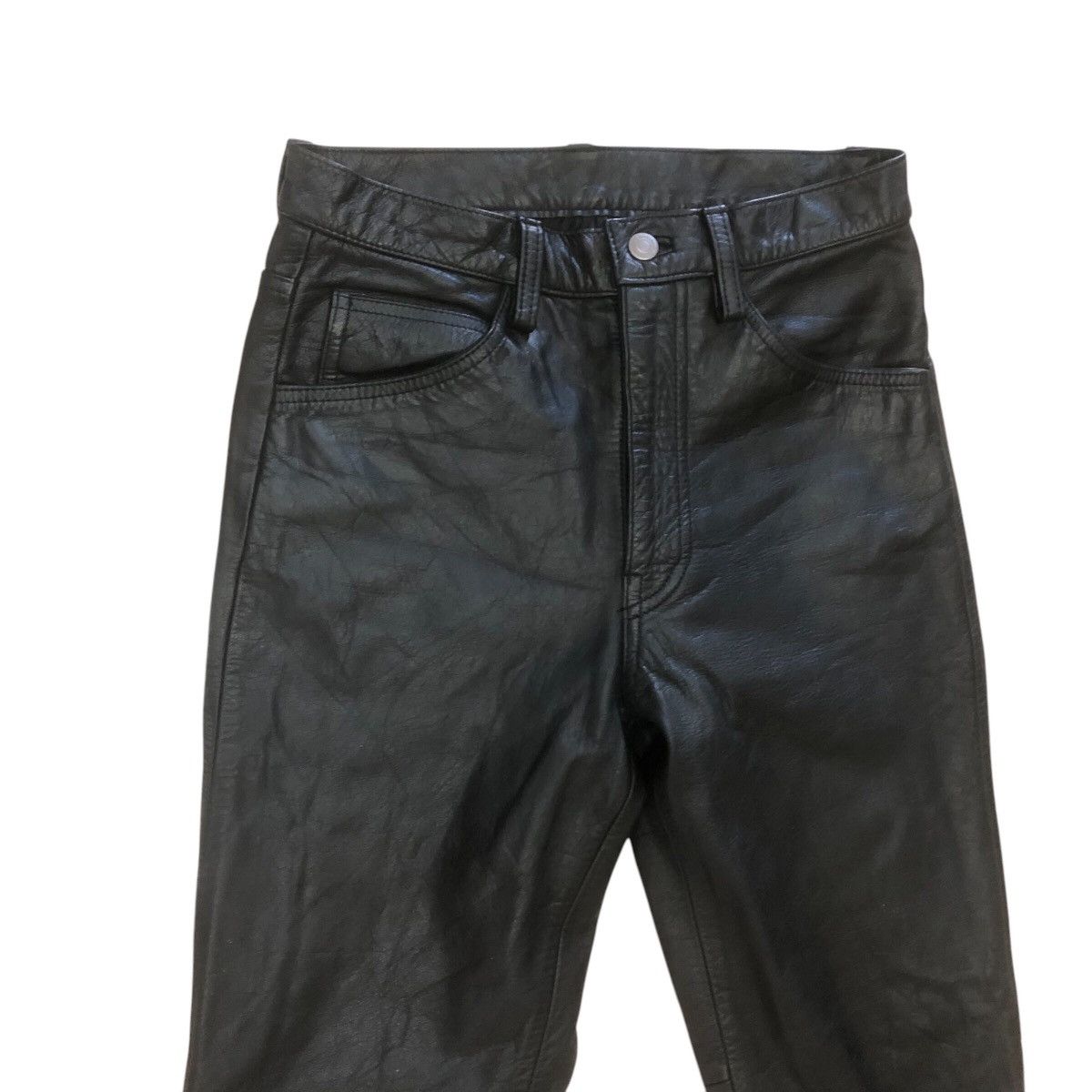BIGI × Leather Men’s Bigi Cowhide Leather Pants Size US 27 - 2 Thumbnail