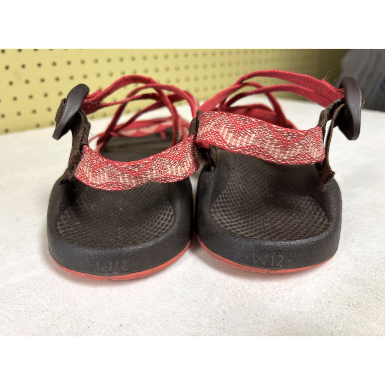 Chaco Chaco ZX/2 Womens Sandal Aztec Pattern Pink 12 Vibram Sole Strappy Adjustable Strap Buckle Rubber M Upper Insole Logo EcoTread Casual Activewear Shoes Size US 12 / IT 42 - 4 Thumbnail