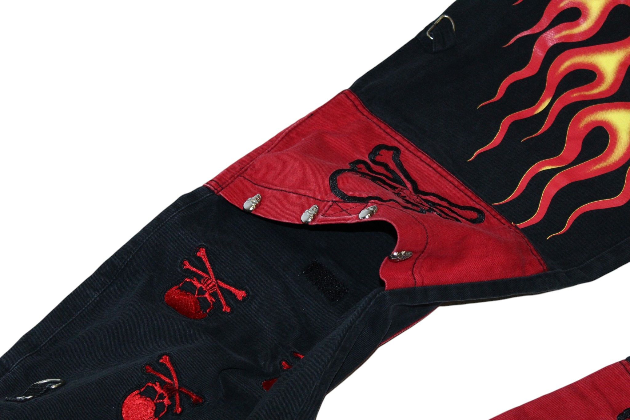 14th Addiction 💥STEALS💥 STUKA "Anarchy Flame" Multipocket Parachute Pants Size US 30 / EU 46 - 11 Thumbnail