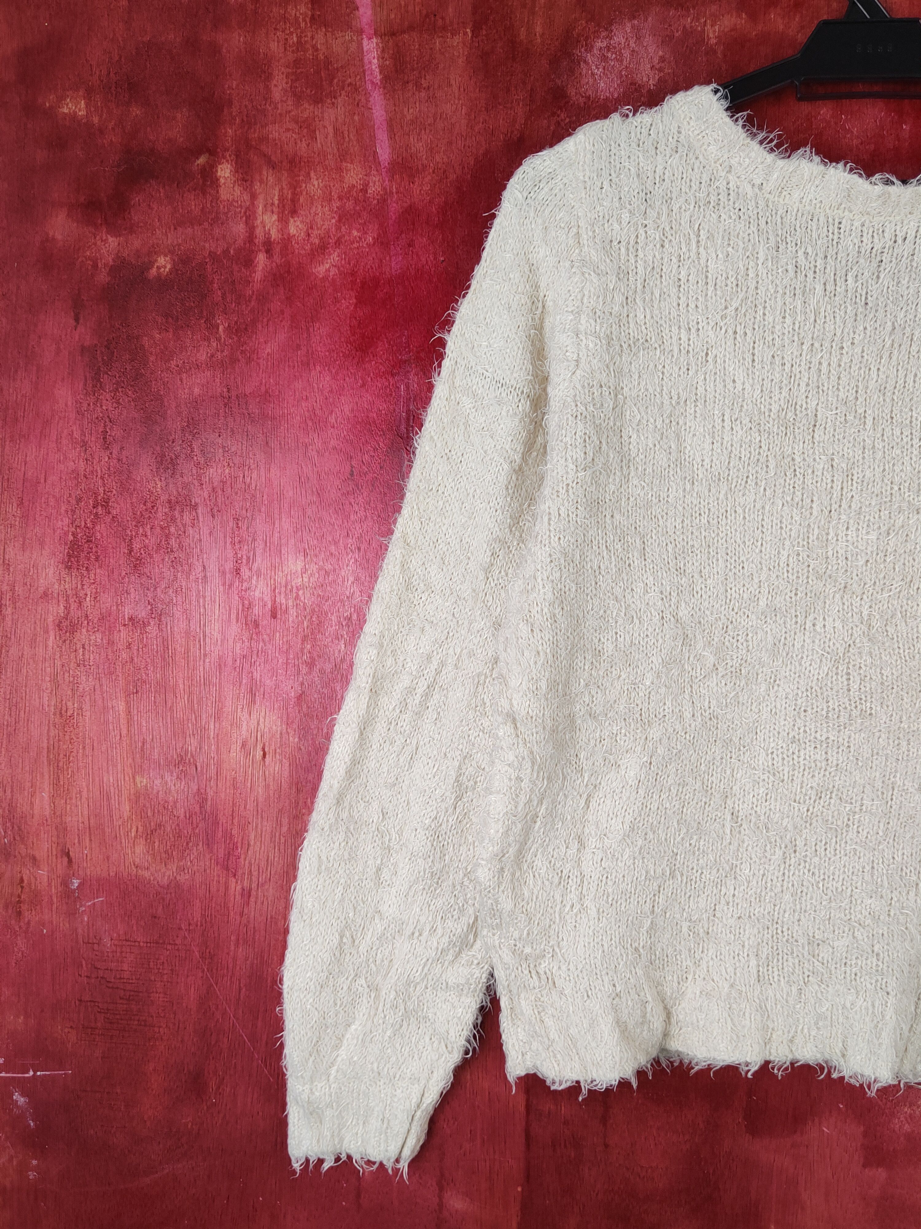 Japanese Brand × Vintage SUPER COOL 💥 Goodday Black White Fur Mohair Knitwear Size S / US 4 / IT 40 - 8 Thumbnail