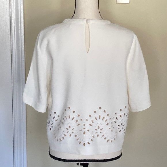 Veronica Beard Veronica Beard Laser Cut Top Size L / US 10 / IT 46 - 6 Thumbnail