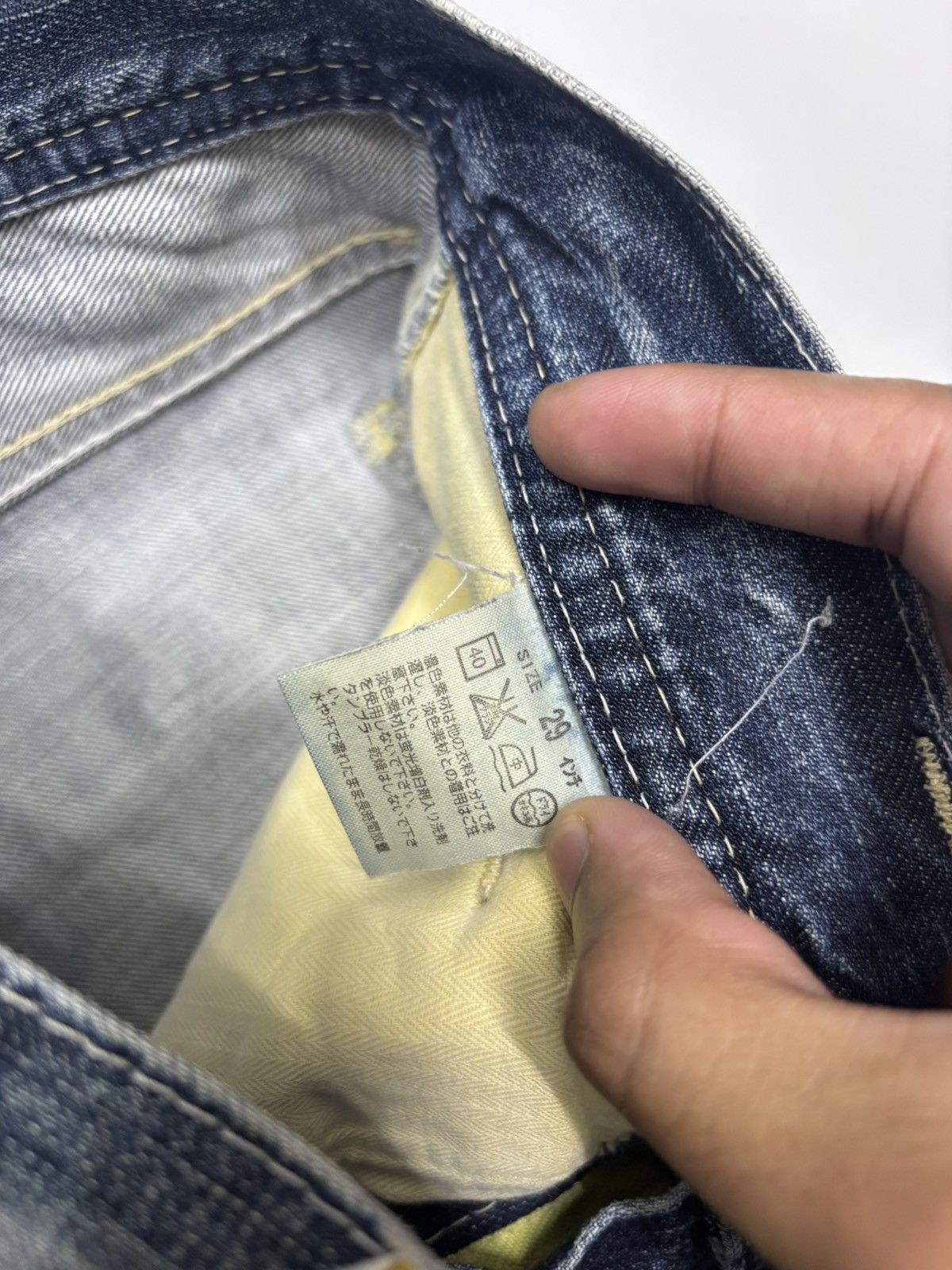 If Six Was Nine × JNCO × Levi's 🔥Levis Strauss & Co Nice Faded Denim Jeans Size US 30 / EU 46 - 12 Thumbnail
