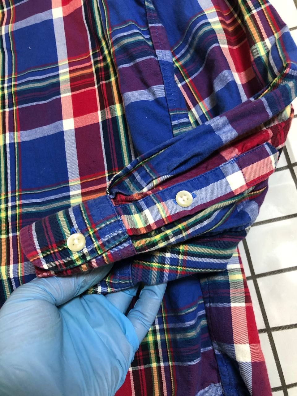 Polo Ralph Lauren Ralph Lauren Mens Shirt Plaid Madras Color Block Colored Size US S / EU 44-46 / 1 - 6 Thumbnail