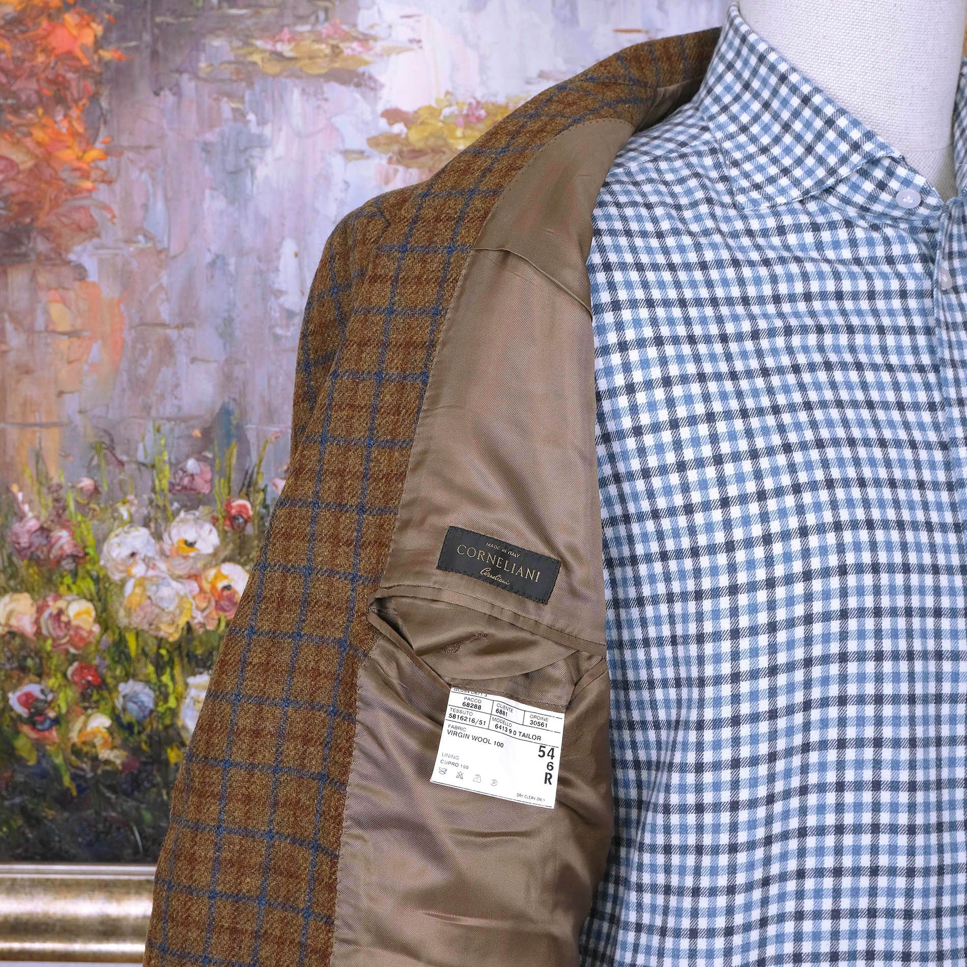 Corneliani Corneliani, brown tweed jacket, size 54EU Size 44R - 4 Thumbnail