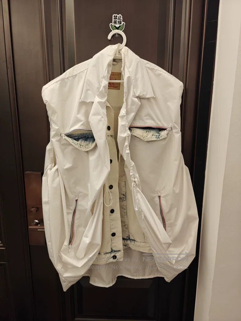 Y/Project Y/PROJECT Size XXS White two-piece stacked denim jacket Size XXS / US 00 / IT 34 - 1 Thumbnail