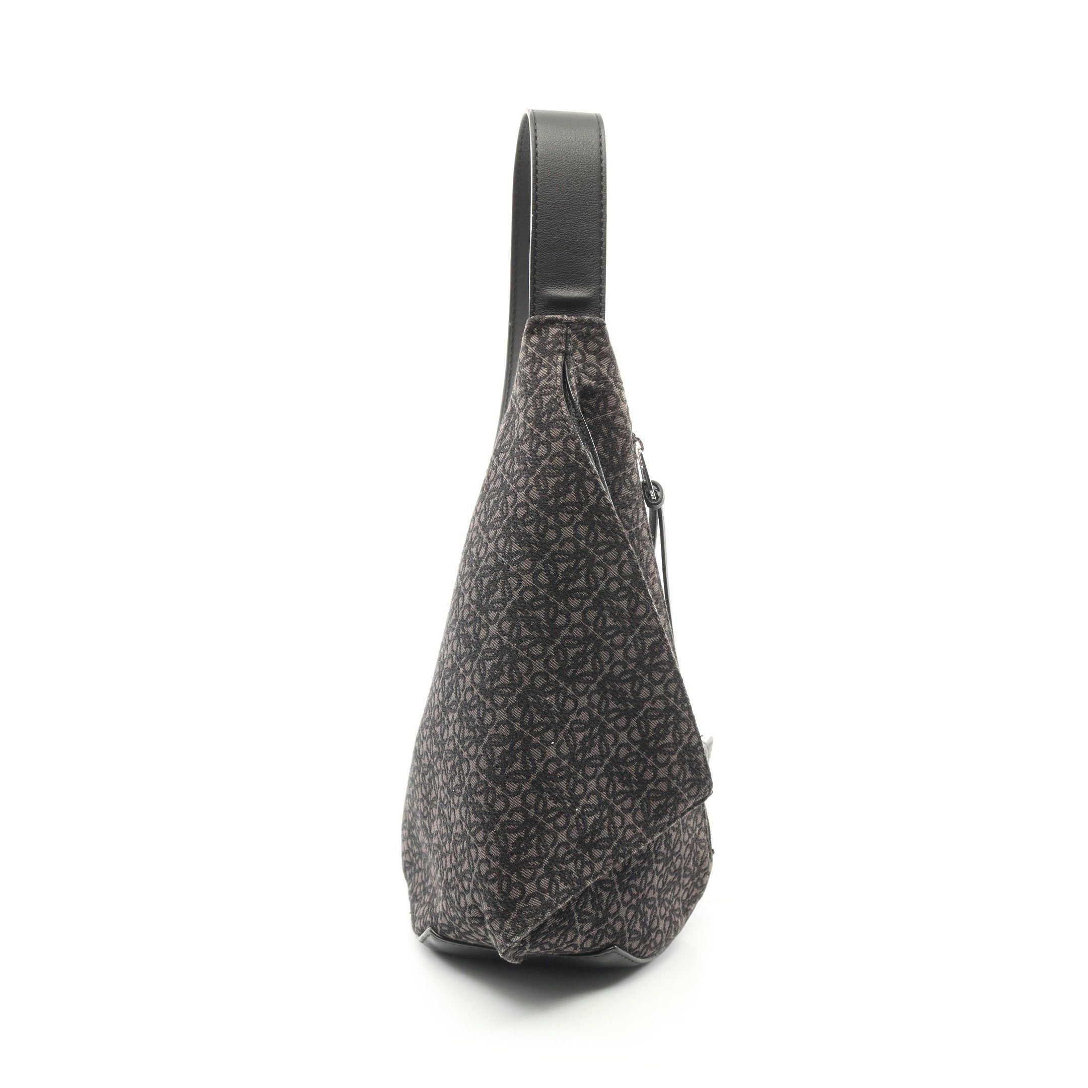 Loewe Loewe Anton Sling Anagram Body Bag Canvas Leather Dark Gray Black Size ONE SIZE - 1 Thumbnail