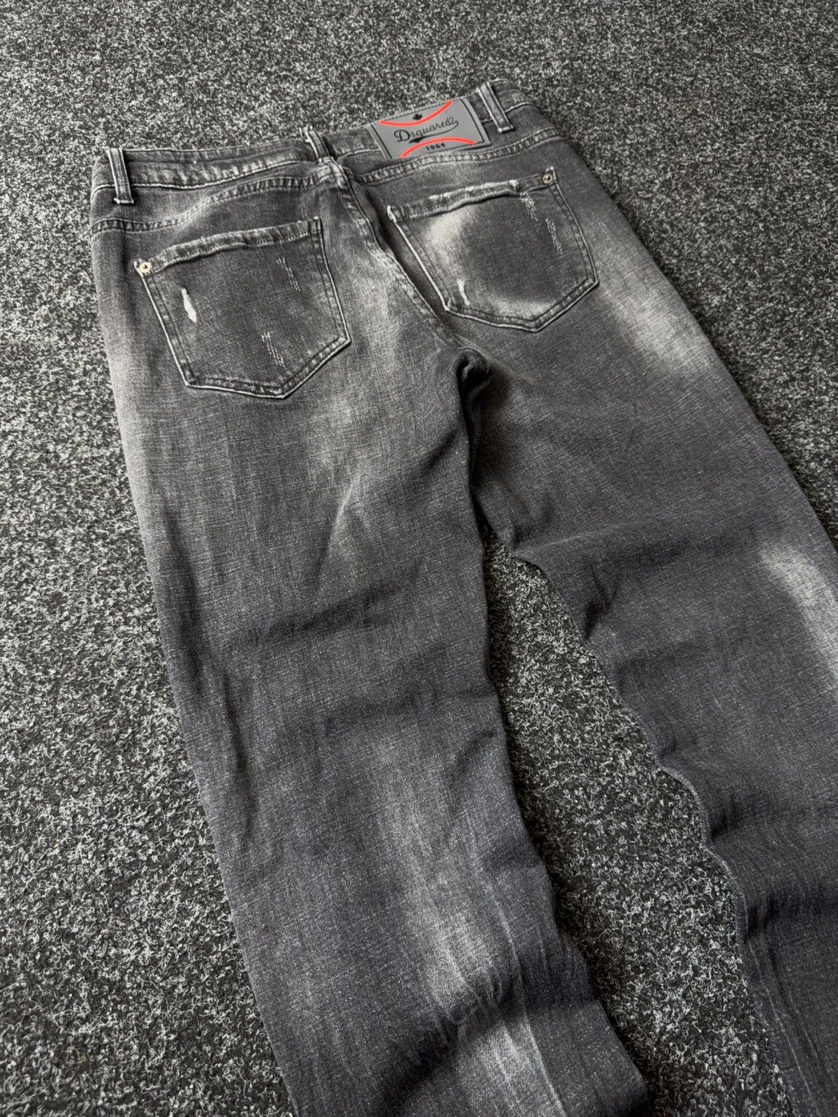 Dsquared2 Retro Dsquared2 Y2K Distressed Black Grey Jeans Size 48 Size US 32 / EU 48 - 15 Thumbnail