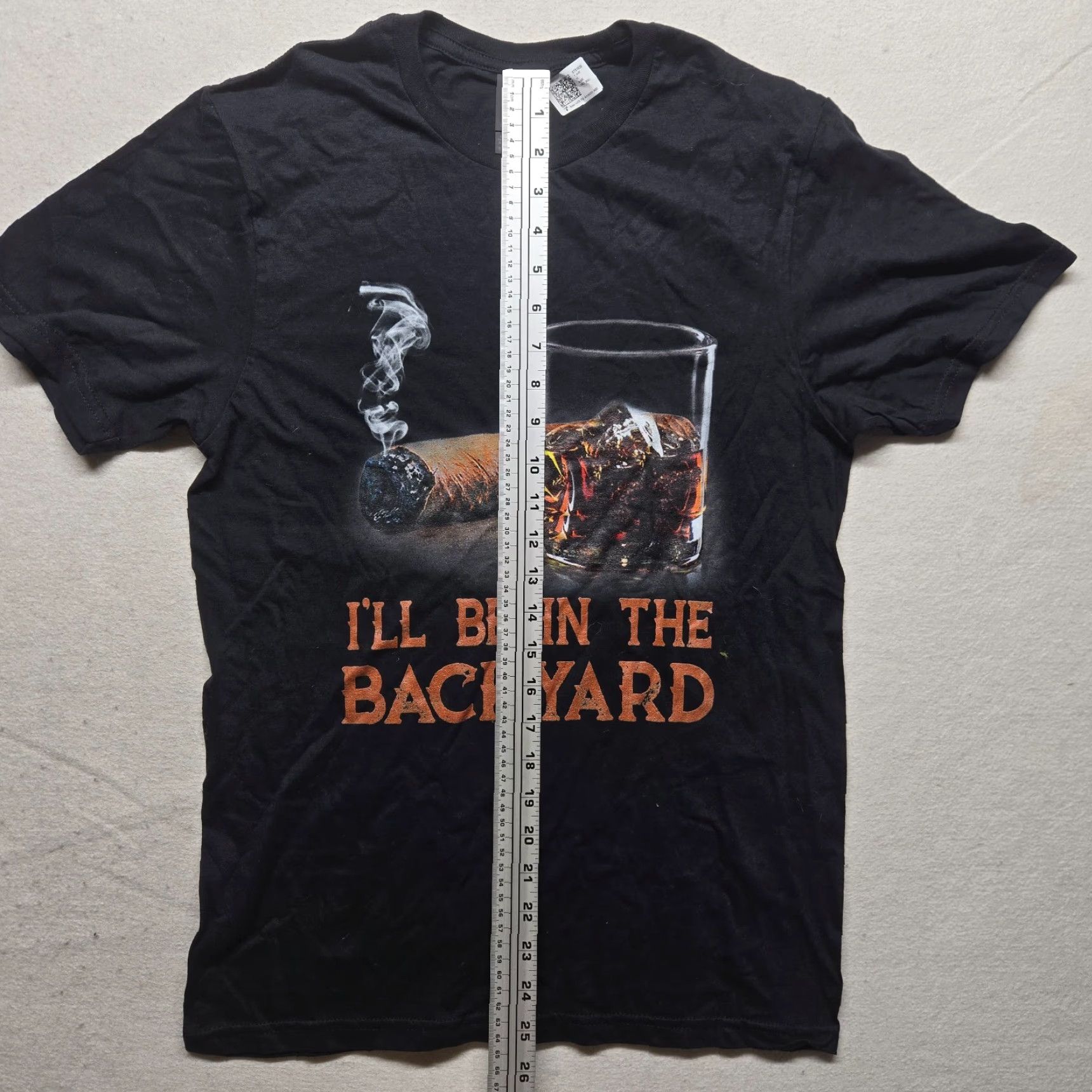 Vintage Ill Be In The Backyard T-Shirt Mens S Black Funny Shirt Small Size US S / EU 44-46 / 1 - 6 Thumbnail