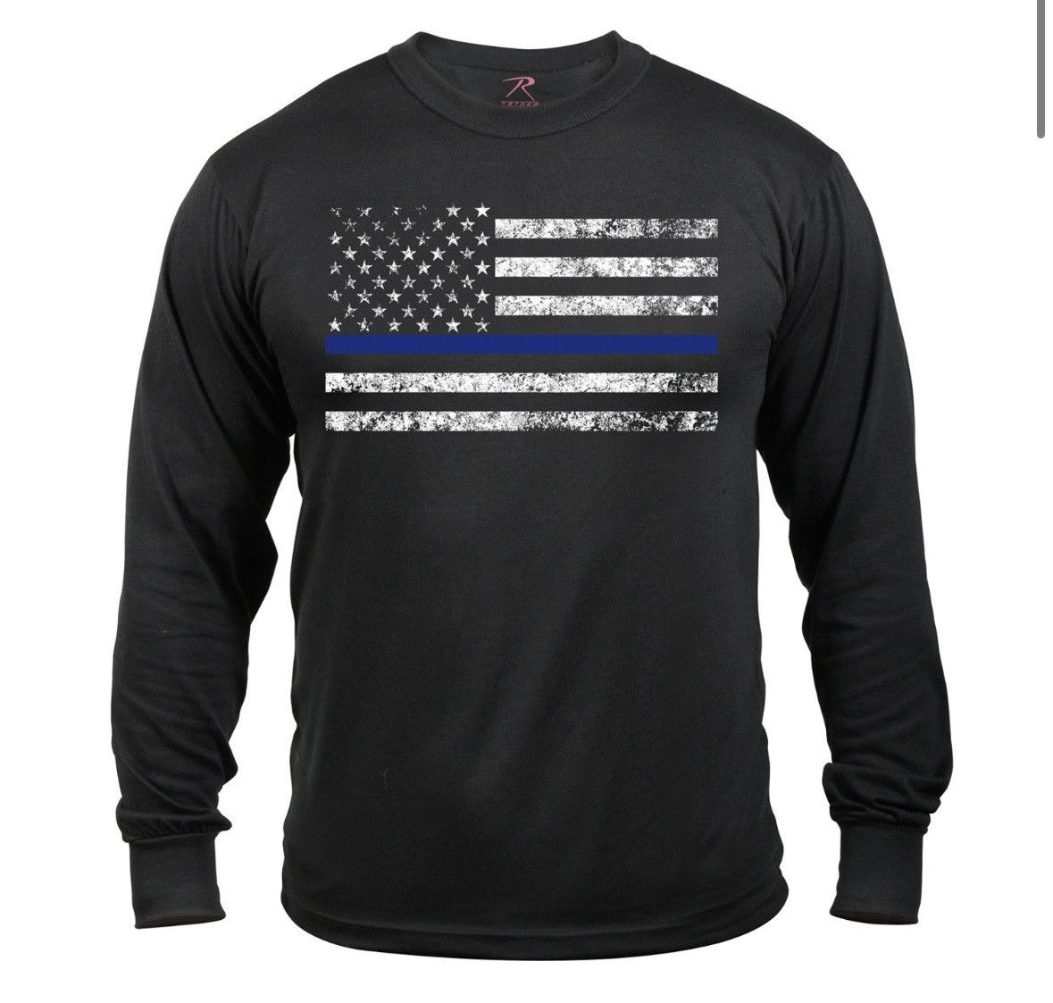 Rothco Rothco Long Sleeve Thin Blue Line T-Shirt Size US L / EU 52-54 / 3 - 6 Thumbnail