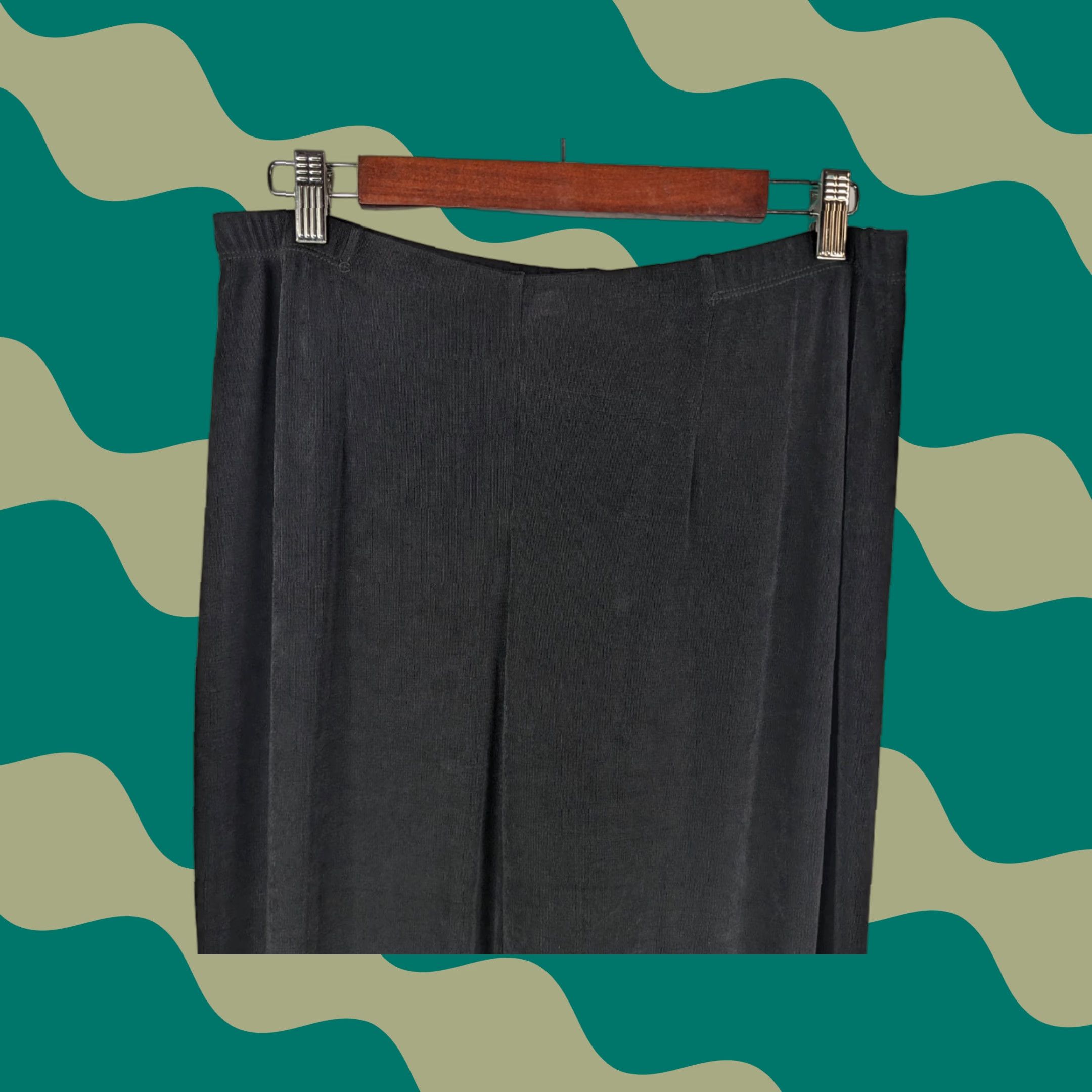 Vintage VINTAGE Chico’s Travelers Black Slinky Pull On Pants Wrinkle Free Size L Size 36" / US 14 / IT 50 - 1 Thumbnail