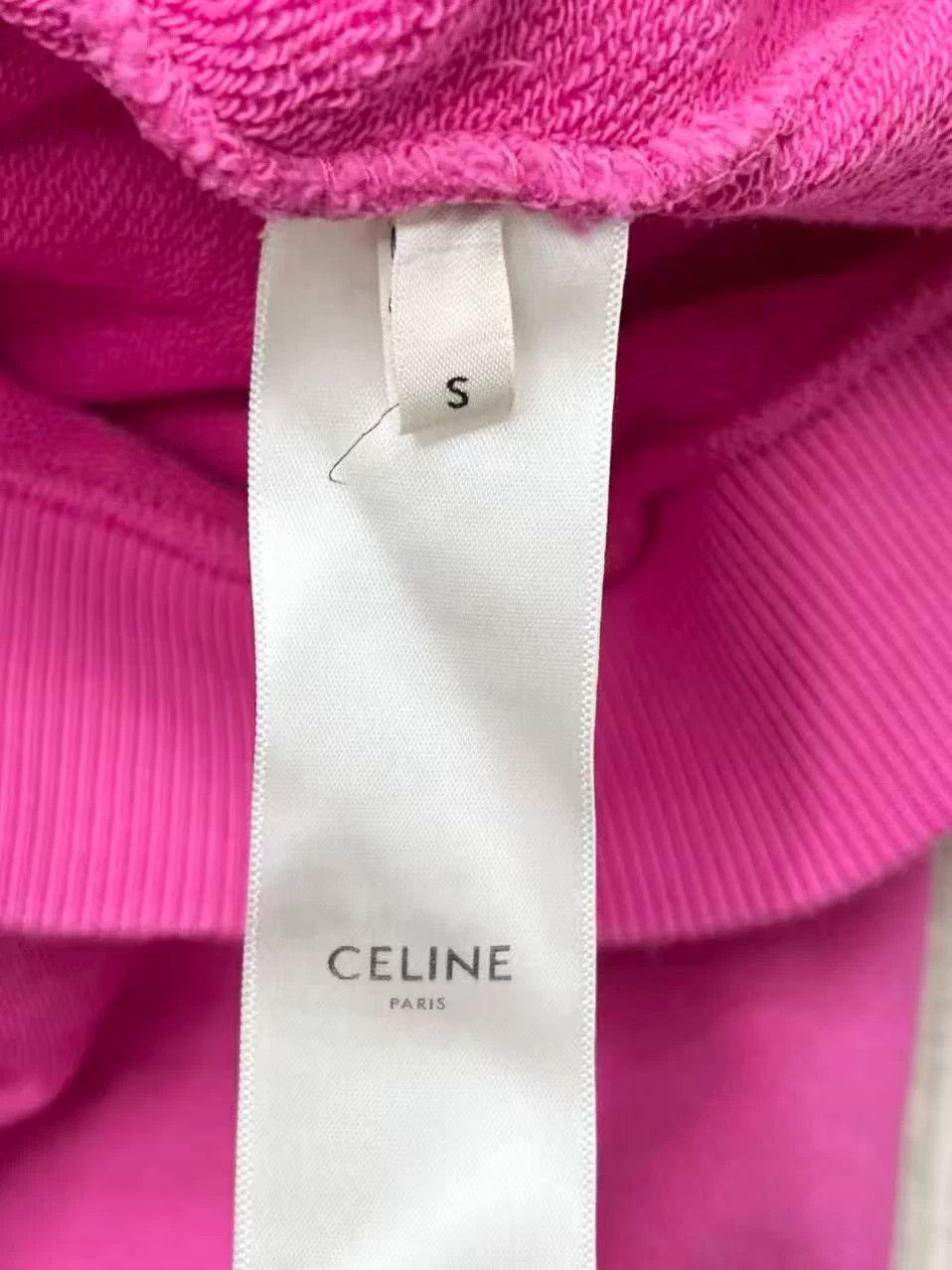 Celine Celine hot pink sweatshirt S white lettering Size S / US 4 / IT 40 - 5 Thumbnail