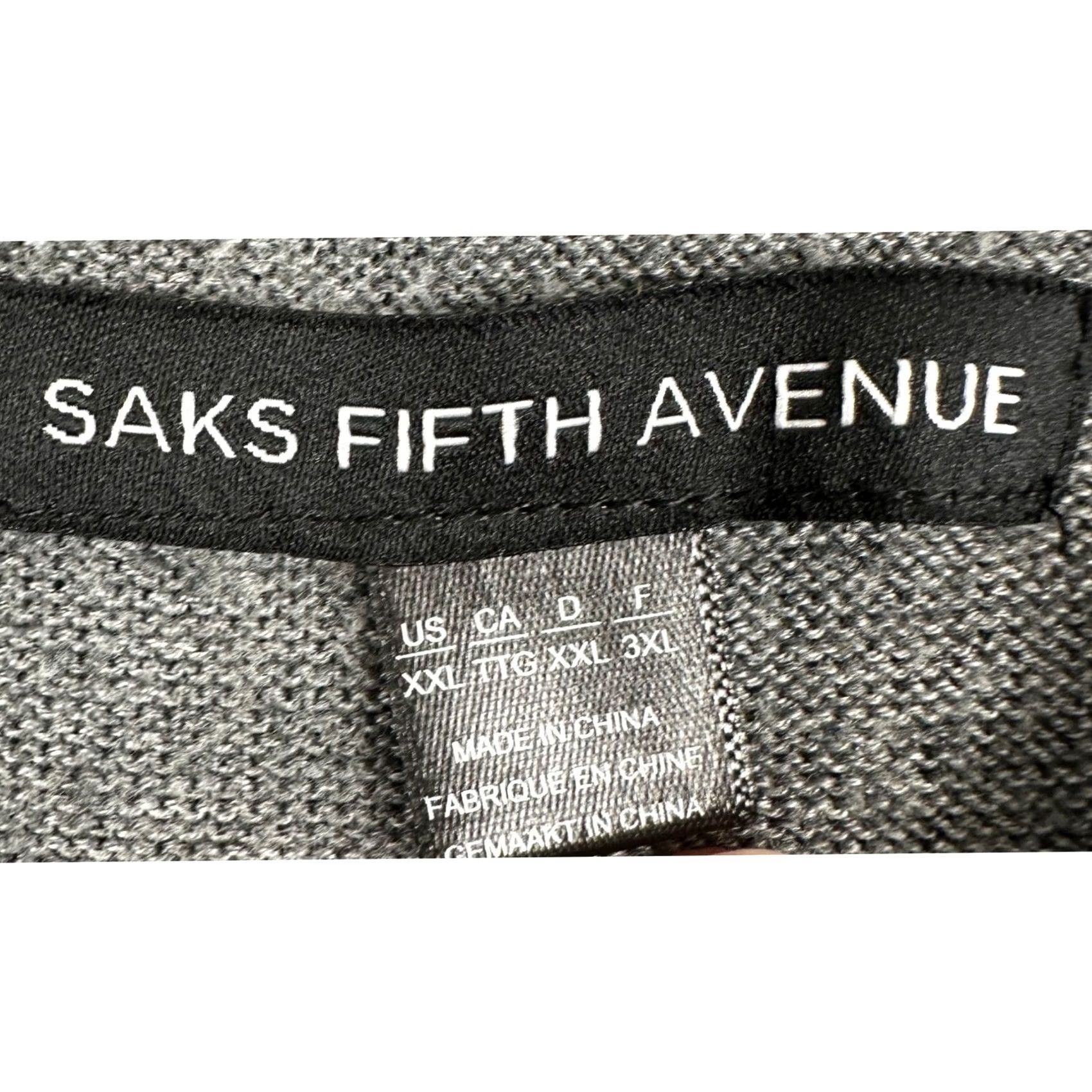 Saks Fifth Avenue Saks Fifth Avenue Sweater Polo Mens 2XL Gray Long Sleeve Pullover Outdoor Casual Shirt Size US XXL / EU 58 / 5 - 4 Thumbnail