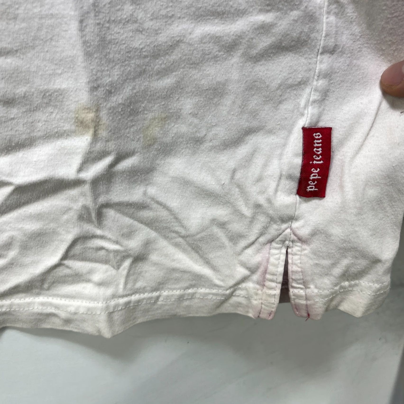 Pepe Jeans VINTAGE Pepe Jeans Shirt 3XL Mens White Cotton Tiger Logo 90s Long Sleeve Baggy Crew Neck Size US XXL / EU 58 / 5 - 6 Thumbnail
