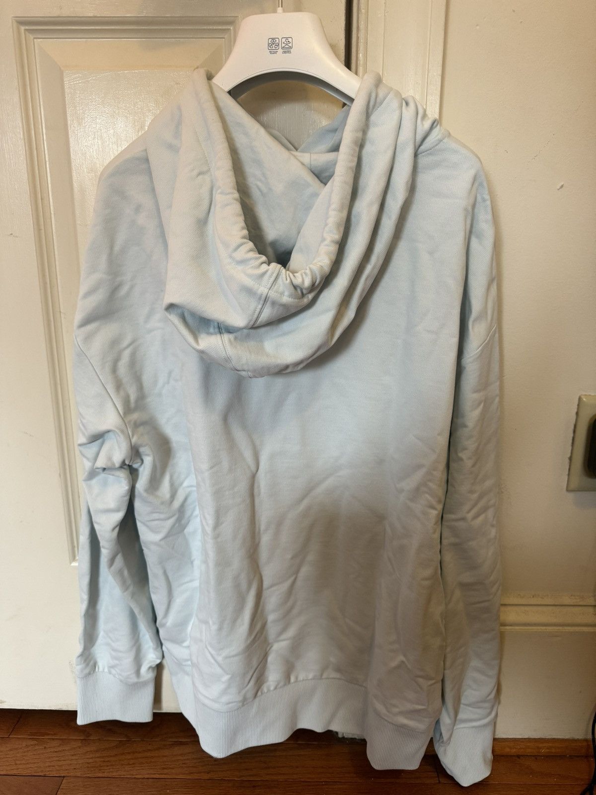Moncler Moncler Embroidered Logo Hoodie Light Blue Size US M / EU 48-50 / 2 - 2 Thumbnail