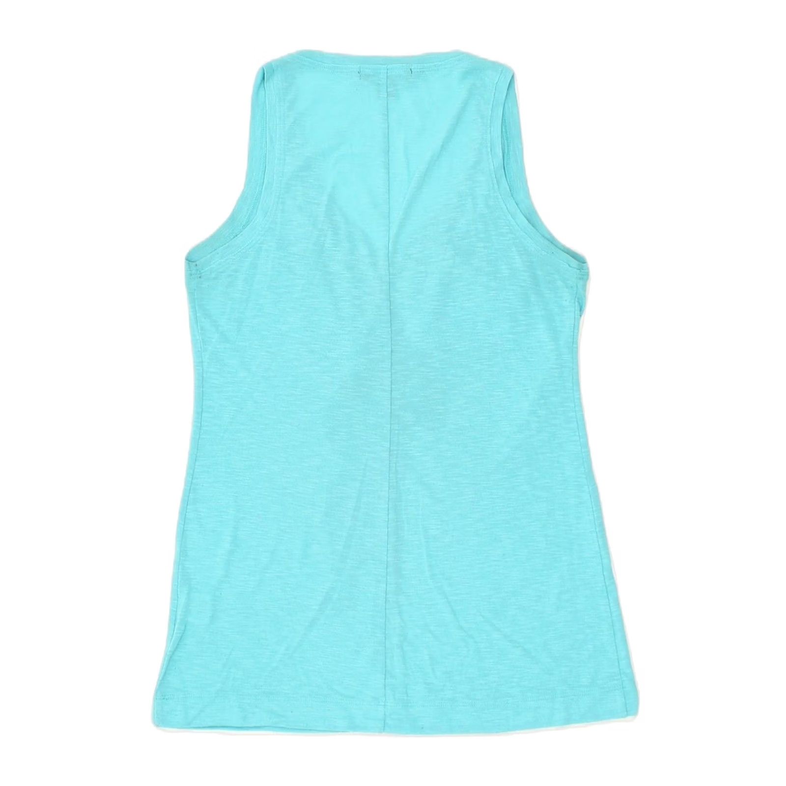 Banana Republic VINTAGE Banana Republic Womens Vest Top UK 6 XS Turquoise Polyester JL03 Size XS / US 0-2 / IT 36-38 - 2 Thumbnail