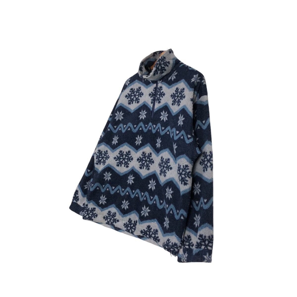 Japanese Brand 📌Vintage Half Zipper Fleece Jacket Native Navajo Our Pride Size US M / EU 48-50 / 2 - 3 Thumbnail