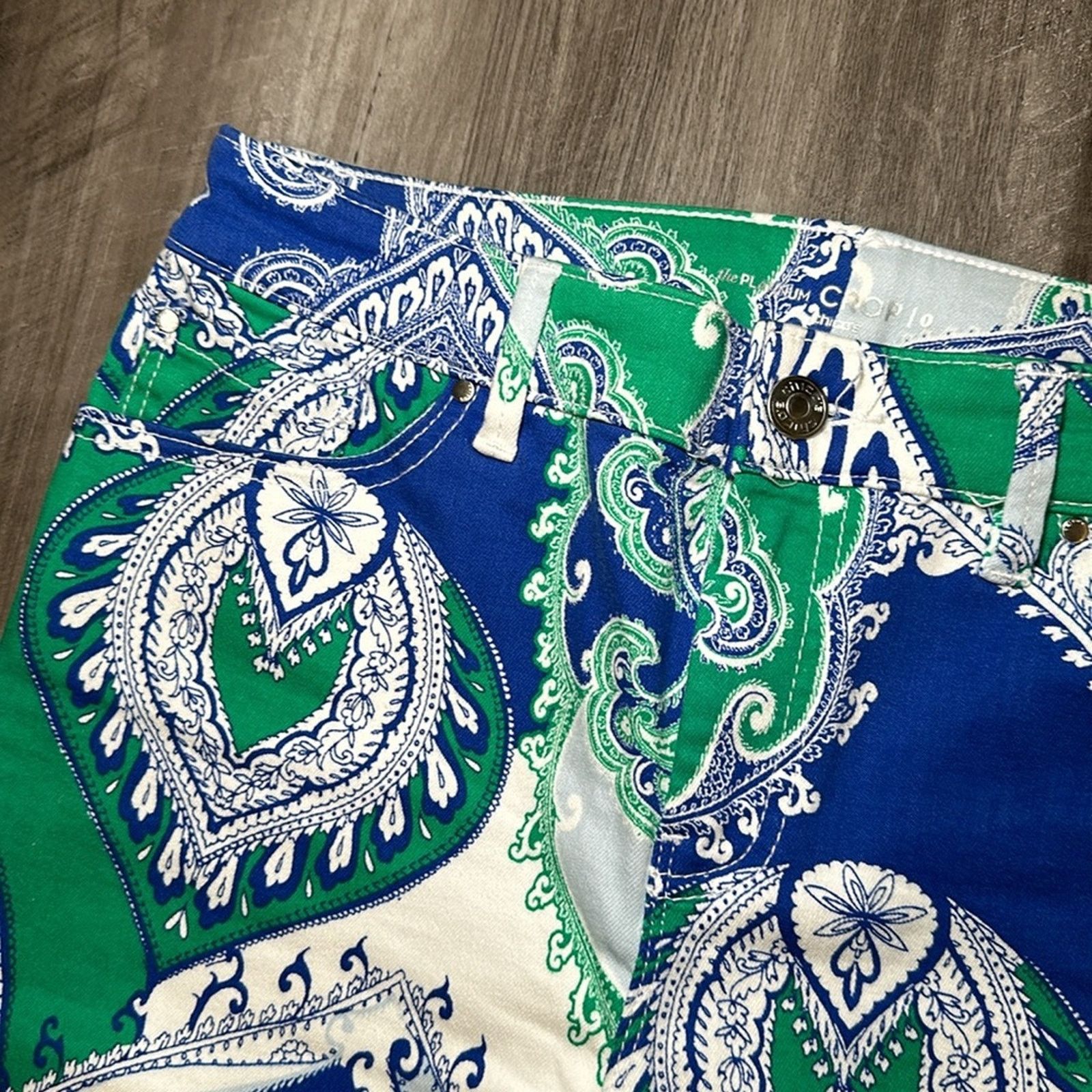 Chicos Chico’s The Platinum Crop Paisley Jeans - 0 Size 30" / US 8 / IT 44 - 5 Thumbnail