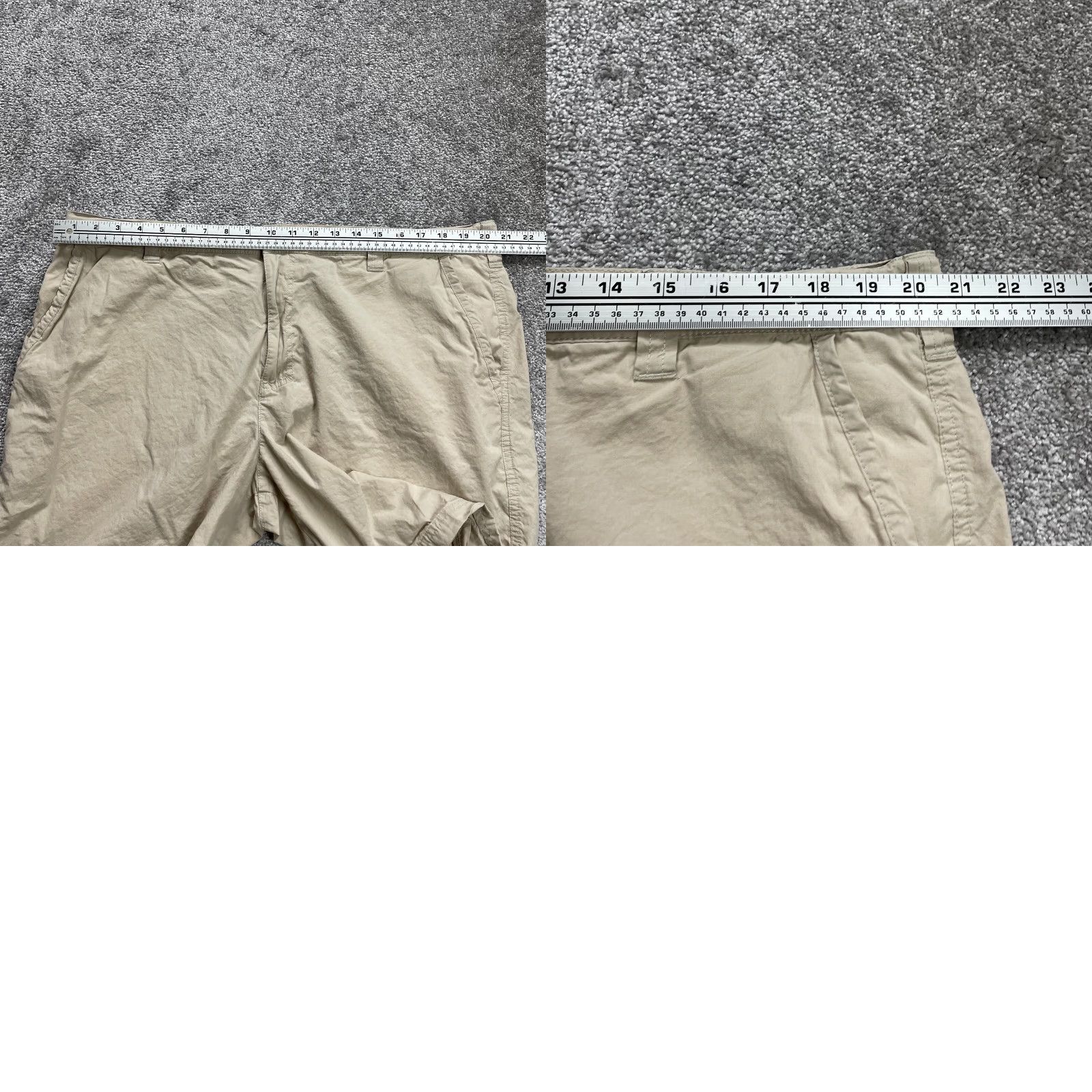 Vintage Columbia Chino Shorts Mens Beige Flat Front Slash Pocket Cotton Casual 42x8 Regular Men Beach Outdoor 90s? Size US 42 / EU 58 - 9 Thumbnail