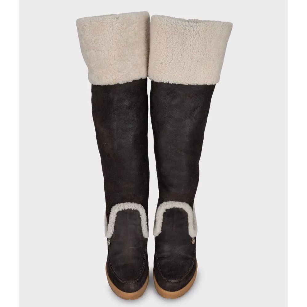 Dior Dior Polaire Chocolate Suede Shearling Boots - Size 40 Size US 9 / IT 39 - 2 Thumbnail
