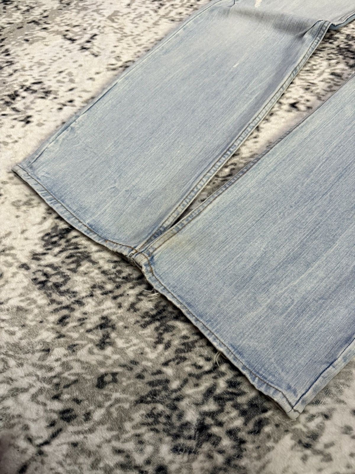 Le Grande Bleu (L.G.B.) Root Three Japan Double Pocket Wide Leg Flare Jeans Size US 30 / EU 46 - 6 Thumbnail