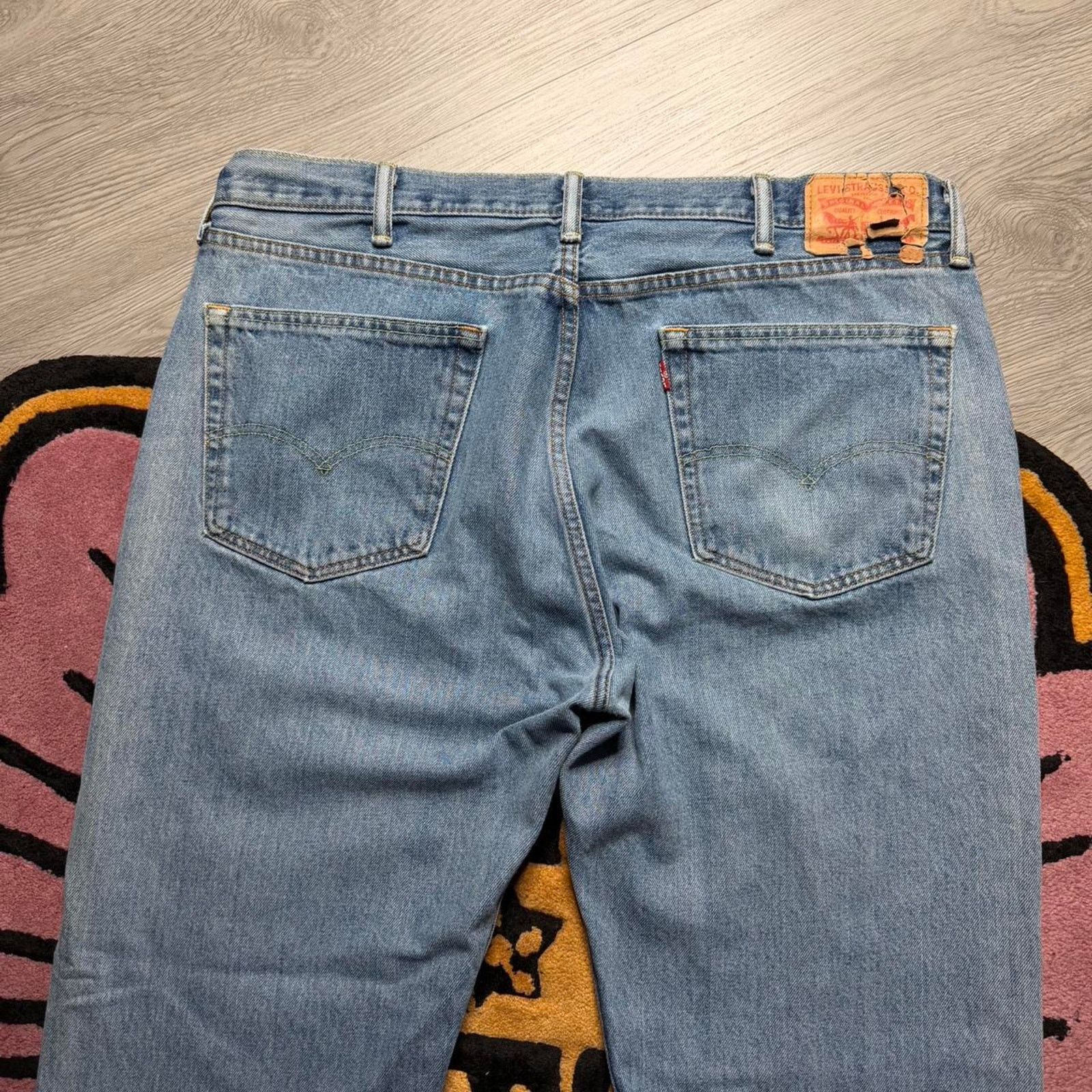Levi's Levi’s Strauss 505 Regular Fit Distressed Denim Jeans 40x30 Size US 40 / EU 56 - 8 Thumbnail