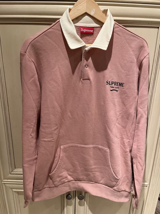 Supreme Supreme Rugby Sweatshirt Light Pink SS/16 | Grailed