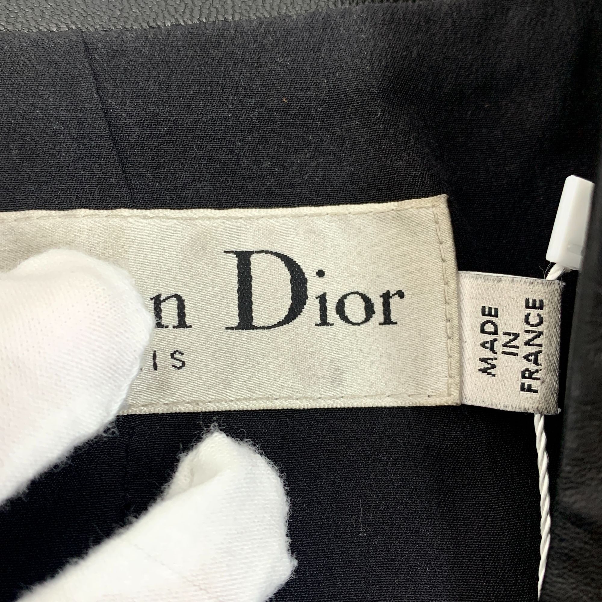 Dior Christian Dior Black Lambskin Single-Breasted Long-Sleeve Be Size M / US 6-8 / IT 42-44 - 4 Thumbnail