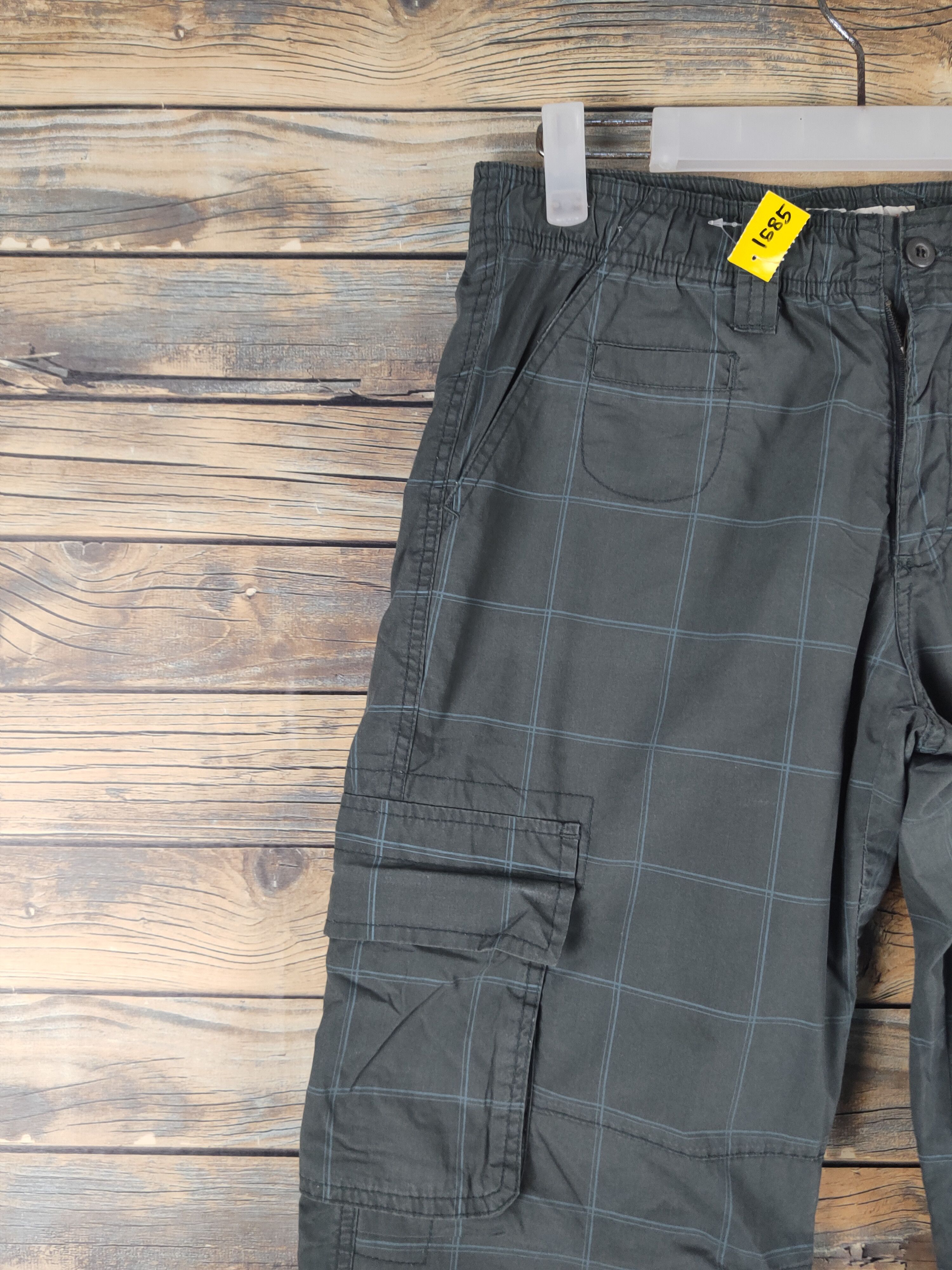 Japanese Brand DL Piko Olive Multipocket Cargo Sweatpants #1585 Size US 28 / EU 44 - 3 Thumbnail
