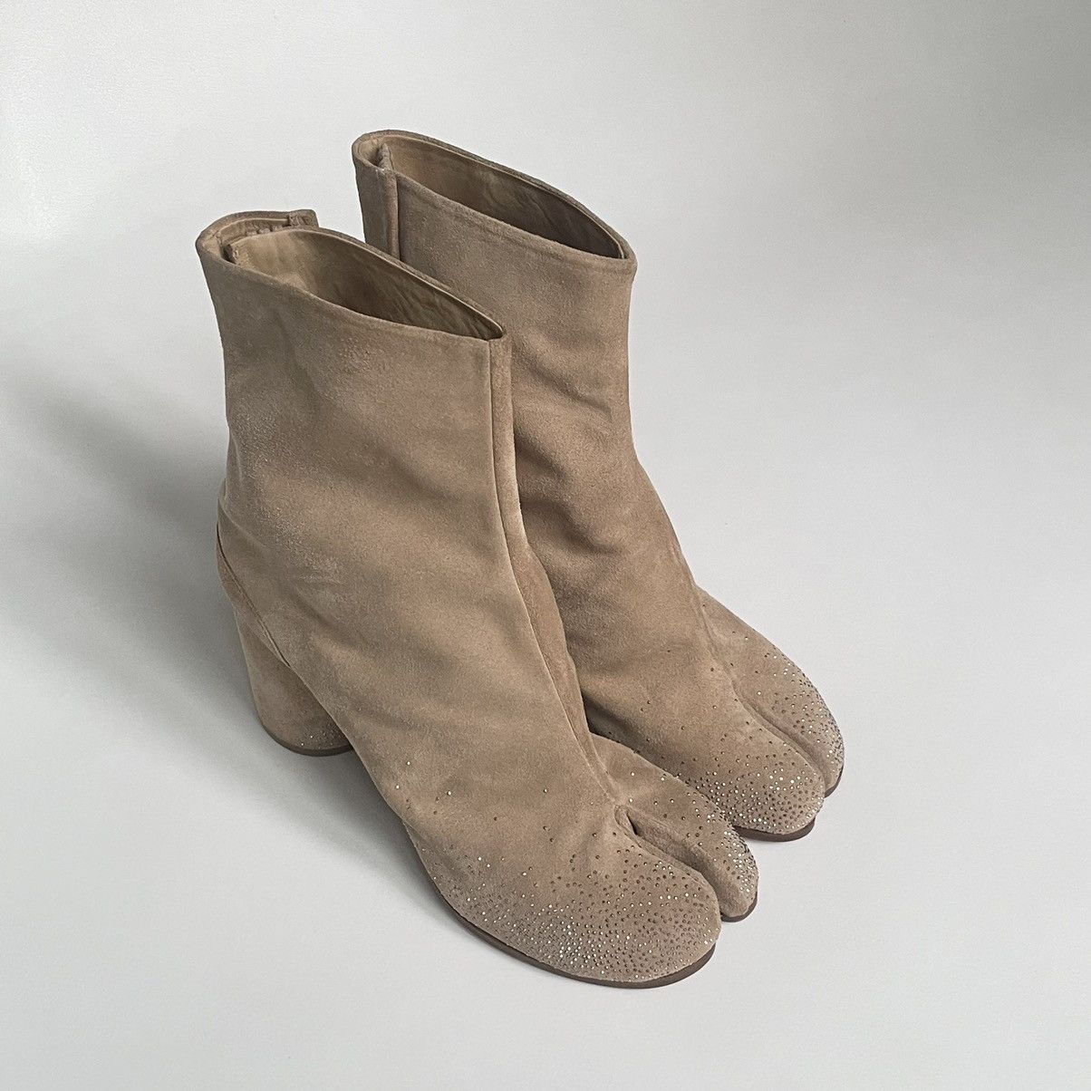 Maison Margiela Late 2000s Rhinestone Toe Tabi Boots Size US 9.5 / IT 39.5 - 2 Thumbnail