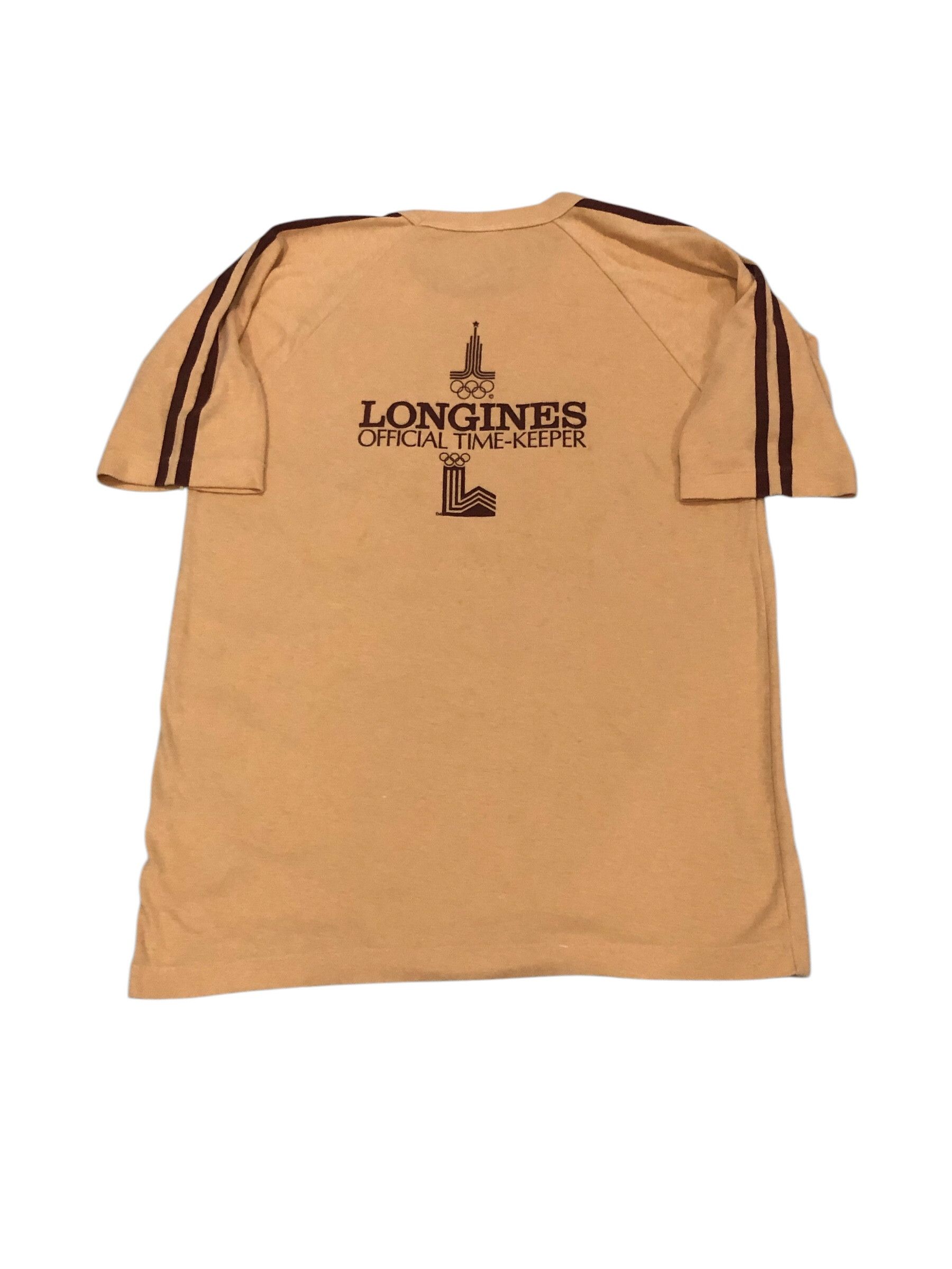 Longines × USA Olympics × Vintage Vintage 80s Longines Official Time-Keeper Olympic Tshirt Size US M / EU 48-50 / 2 - 1 Thumbnail