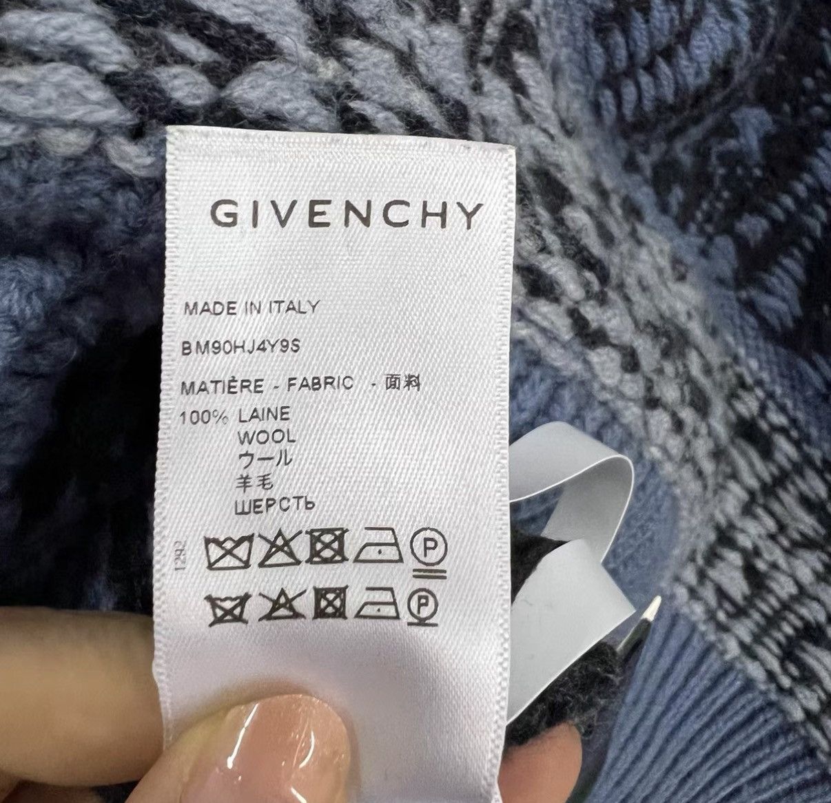 Givenchy Givenchy × Chito Co-branded Color-block Printed Sweater J41 Size US L / EU 52-54 / 3 - 4 Thumbnail